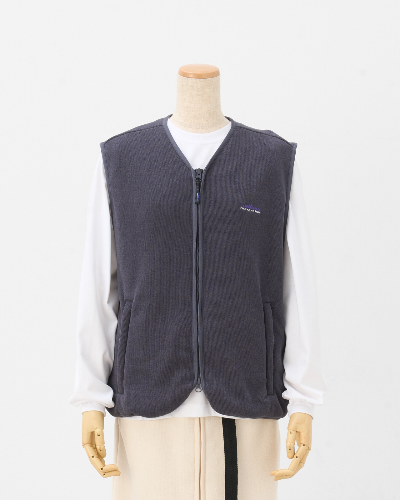 UNISEX】KNIT FLEECE ZIP VEST/ニットフリースジップベスト | ブランド