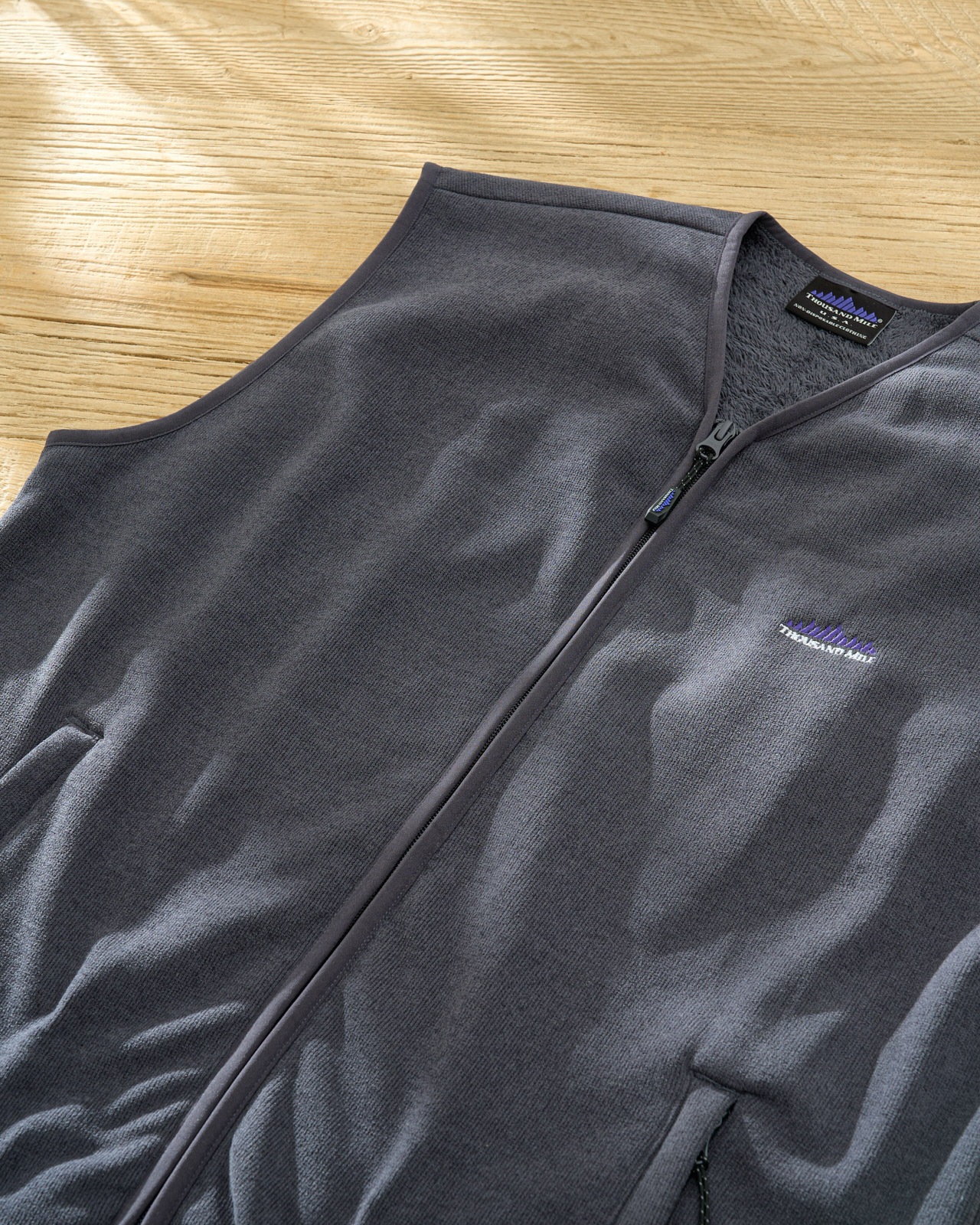 【UNISEX】KNIT FLEECE  ZIP VEST/ニットフリースジップベスト