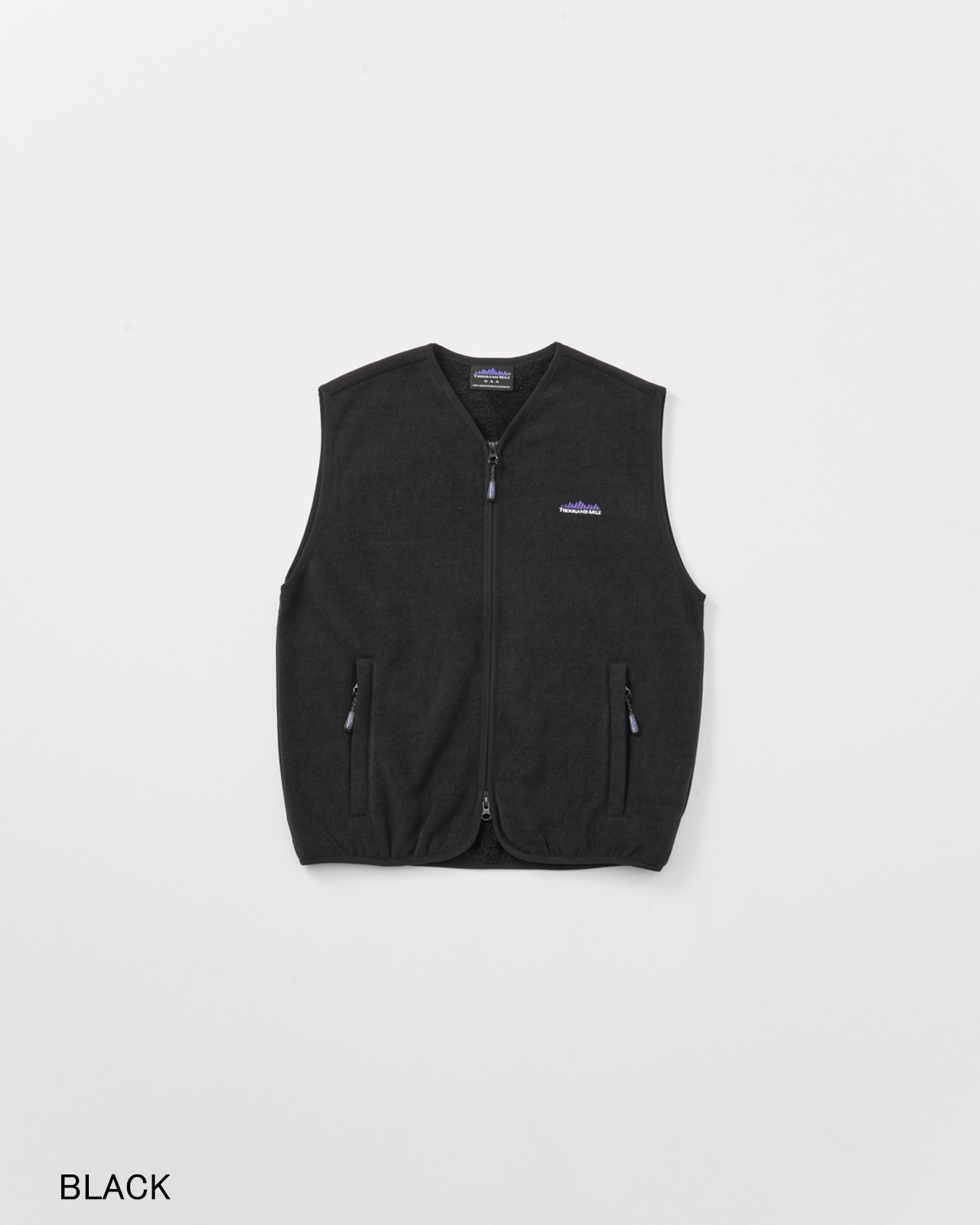 【UNISEX】KNIT FLEECE  ZIP VEST/ニットフリースジップベスト