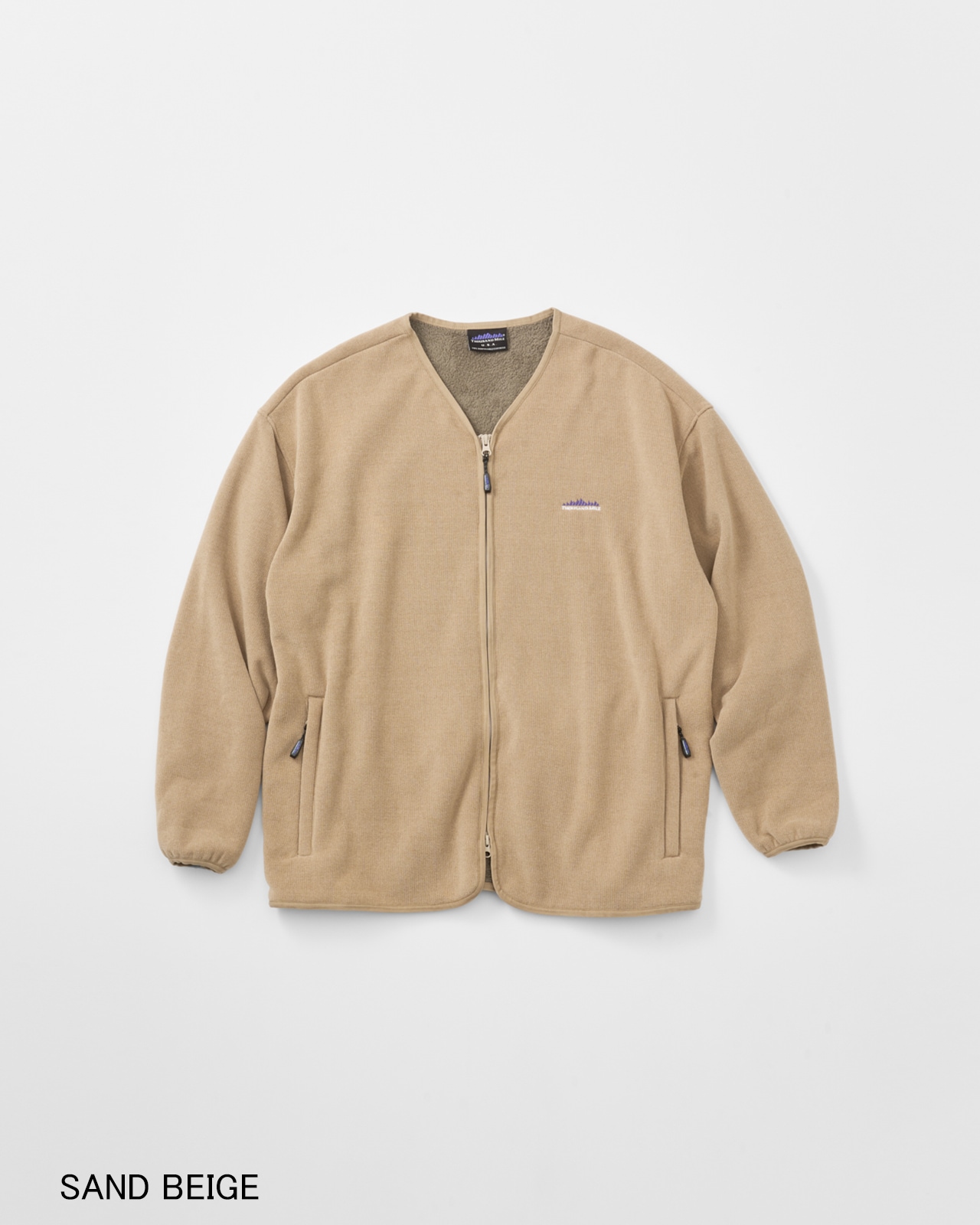 UNISEX】KNIT FLEECE ZIP CARDIGAN/ニットフリース カーディガン