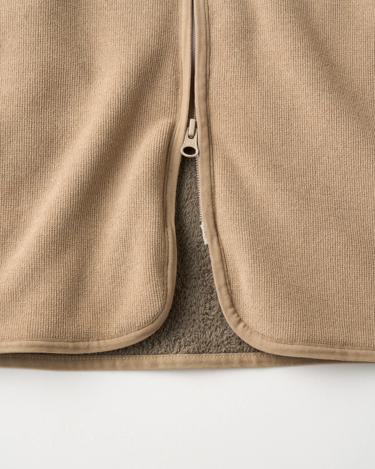 【UNISEX】KNIT FLEECE ZIP CARDIGAN/ニットフリース　カーディガン