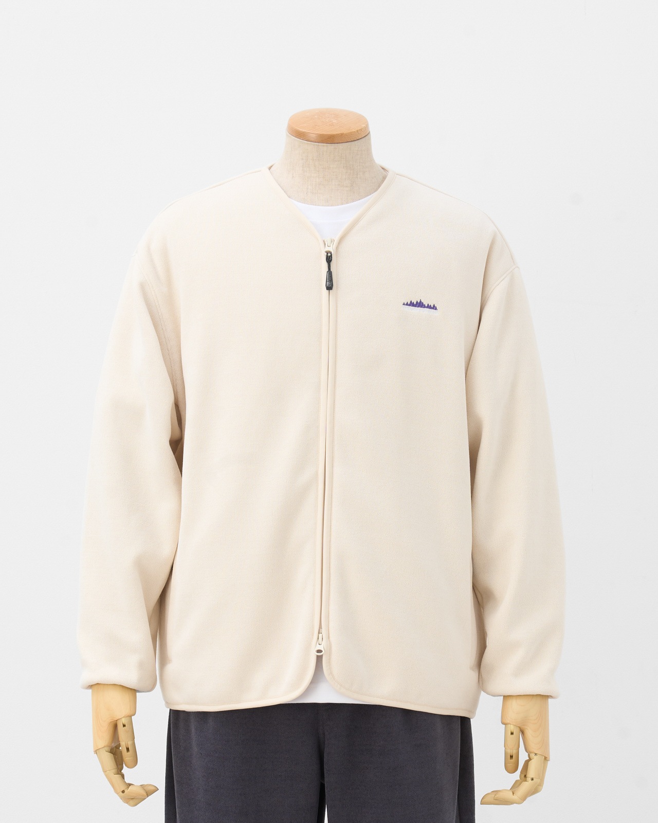 【UNISEX】KNIT FLEECE ZIP CARDIGAN/ニットフリース　カーディガン