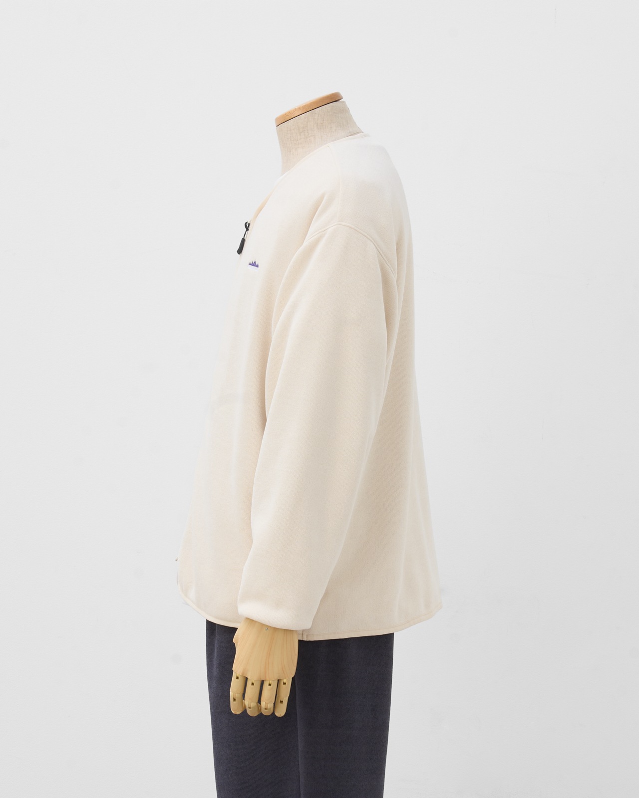 【UNISEX】KNIT FLEECE ZIP CARDIGAN/ニットフリース　カーディガン