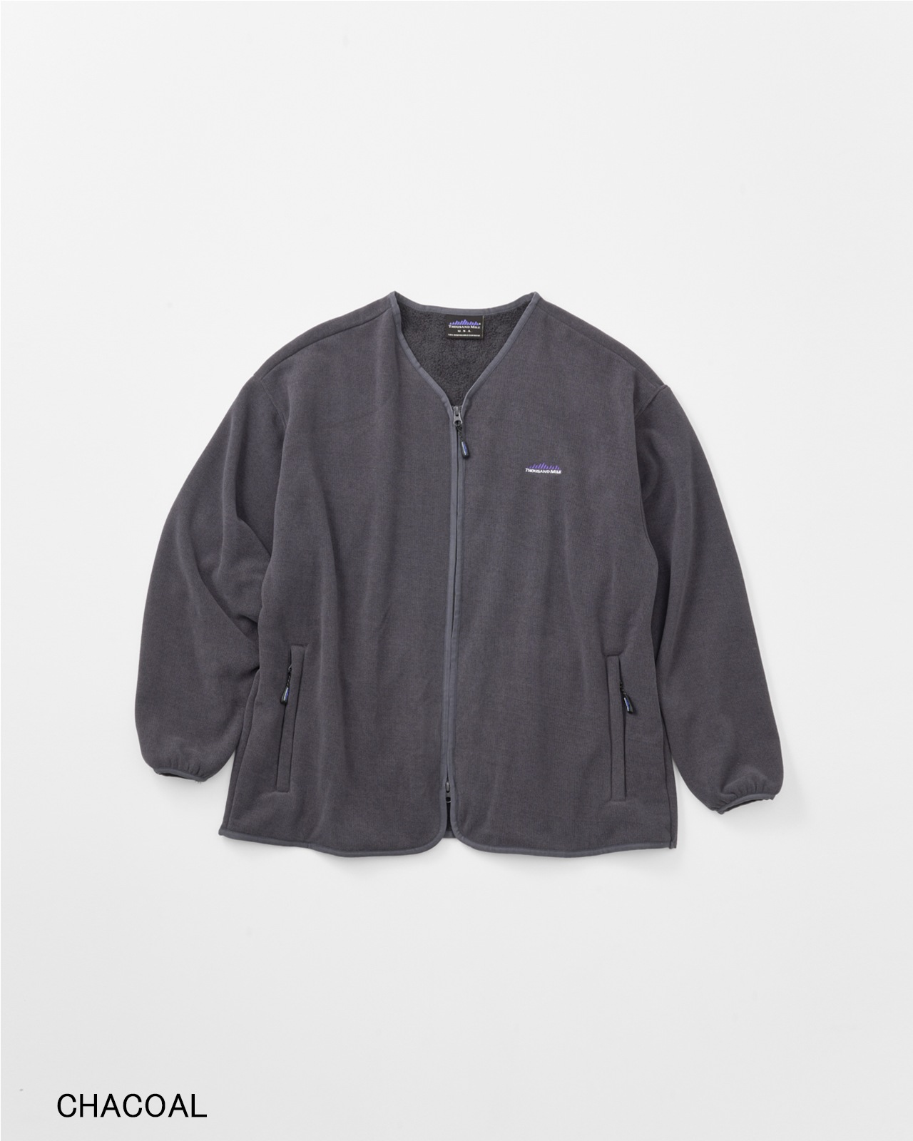 【UNISEX】KNIT FLEECE ZIP CARDIGAN/ニットフリース　カーディガン