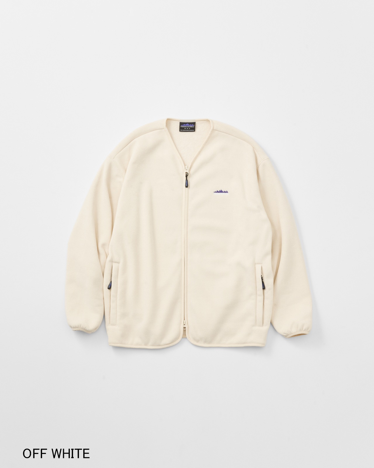 【UNISEX】KNIT FLEECE ZIP CARDIGAN/ニットフリース　カーディガン