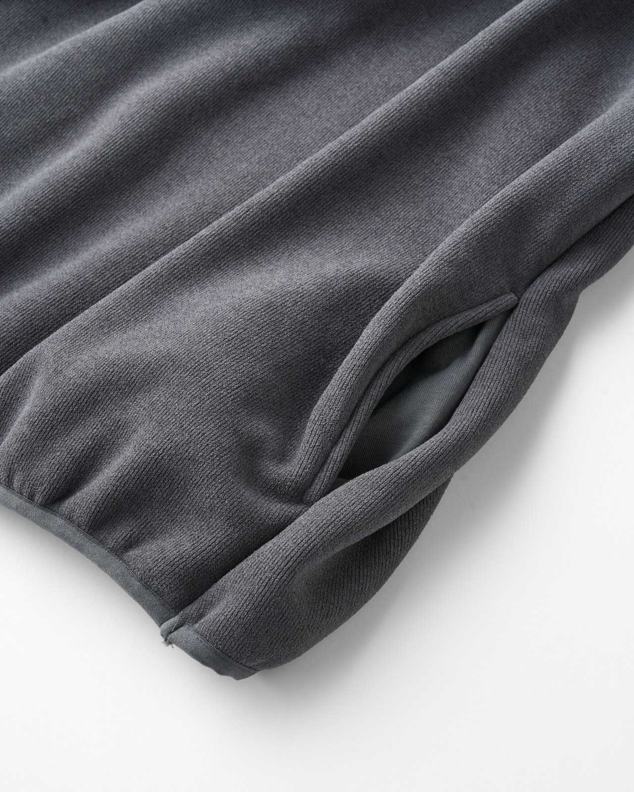 【UNISEX】KNIT FLEECE HALF ZIP PARKER/ニットフリースハーフジップパーカー