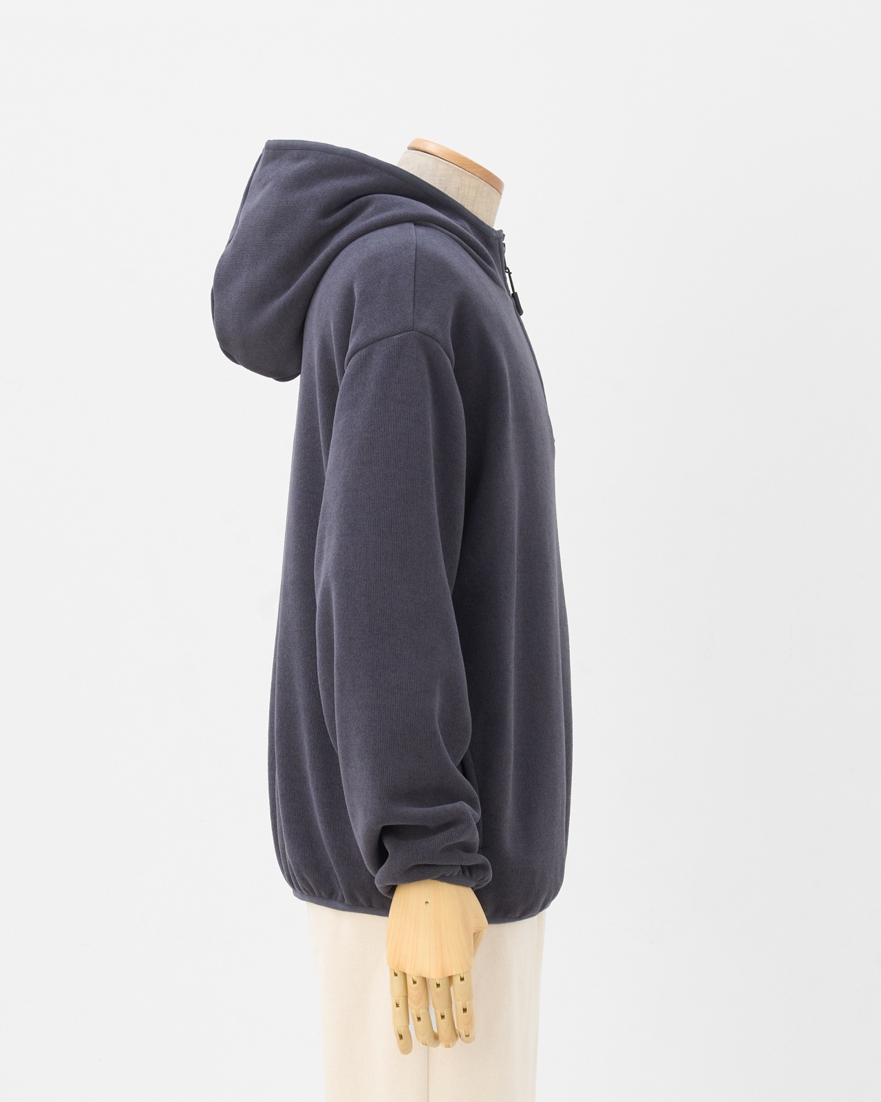 【UNISEX】KNIT FLEECE HALF ZIP PARKER/ニットフリースハーフジップパーカー
