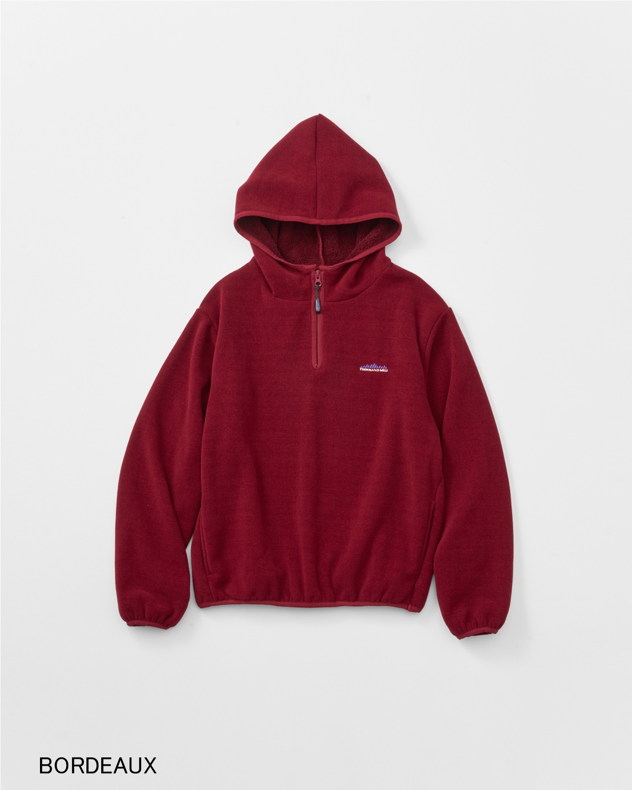 【UNISEX】KNIT FLEECE HALF ZIP PARKER/ニットフリースハーフジップパーカー