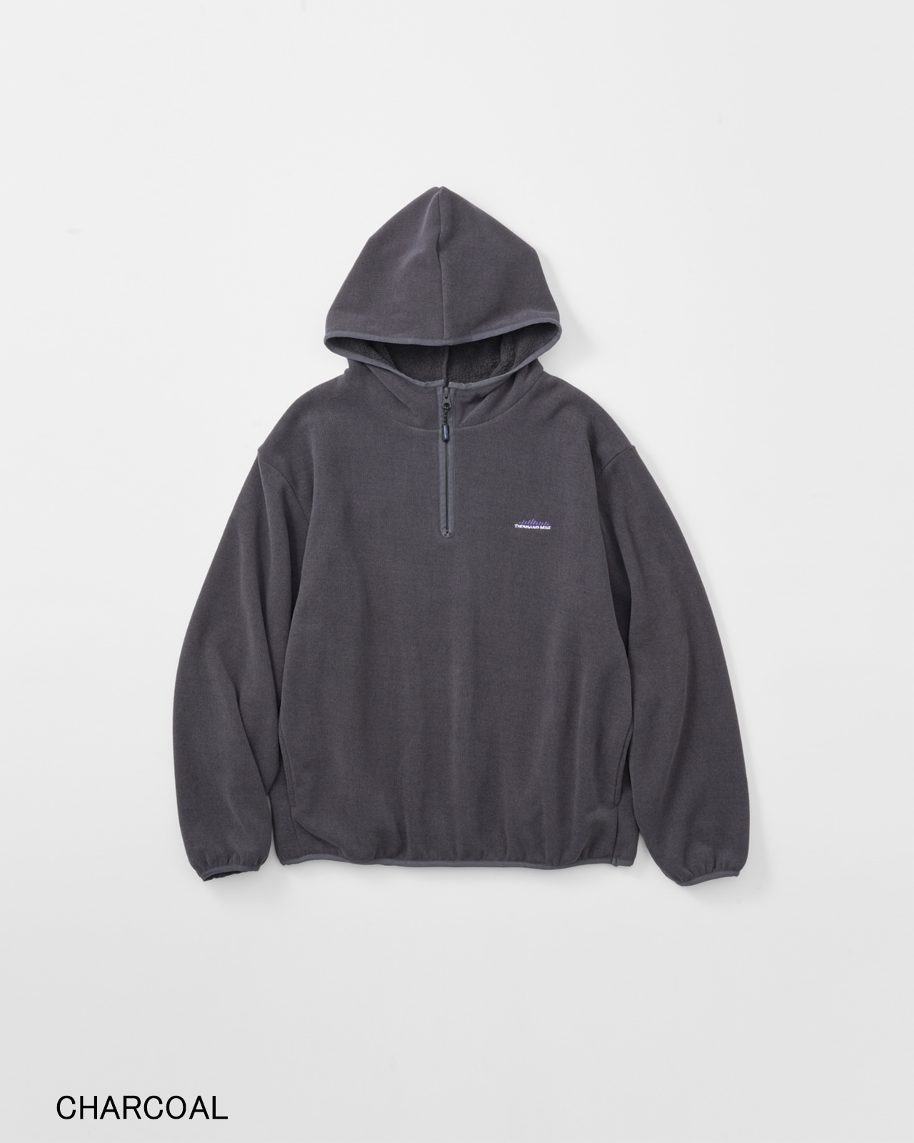 【UNISEX】KNIT FLEECE HALF ZIP PARKER/ニットフリースハーフジップパーカー