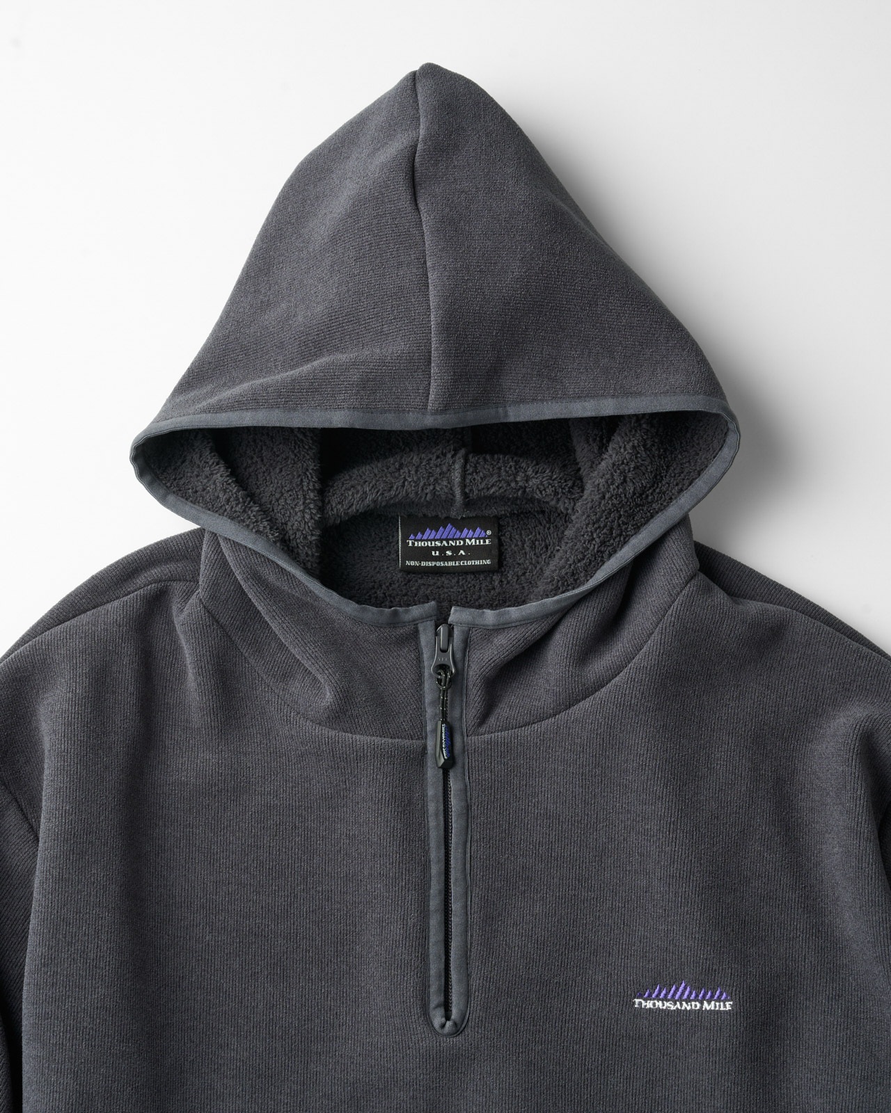 UNISEX】KNIT FLEECE HALF ZIP PARKER/ニットフリースハーフジップ