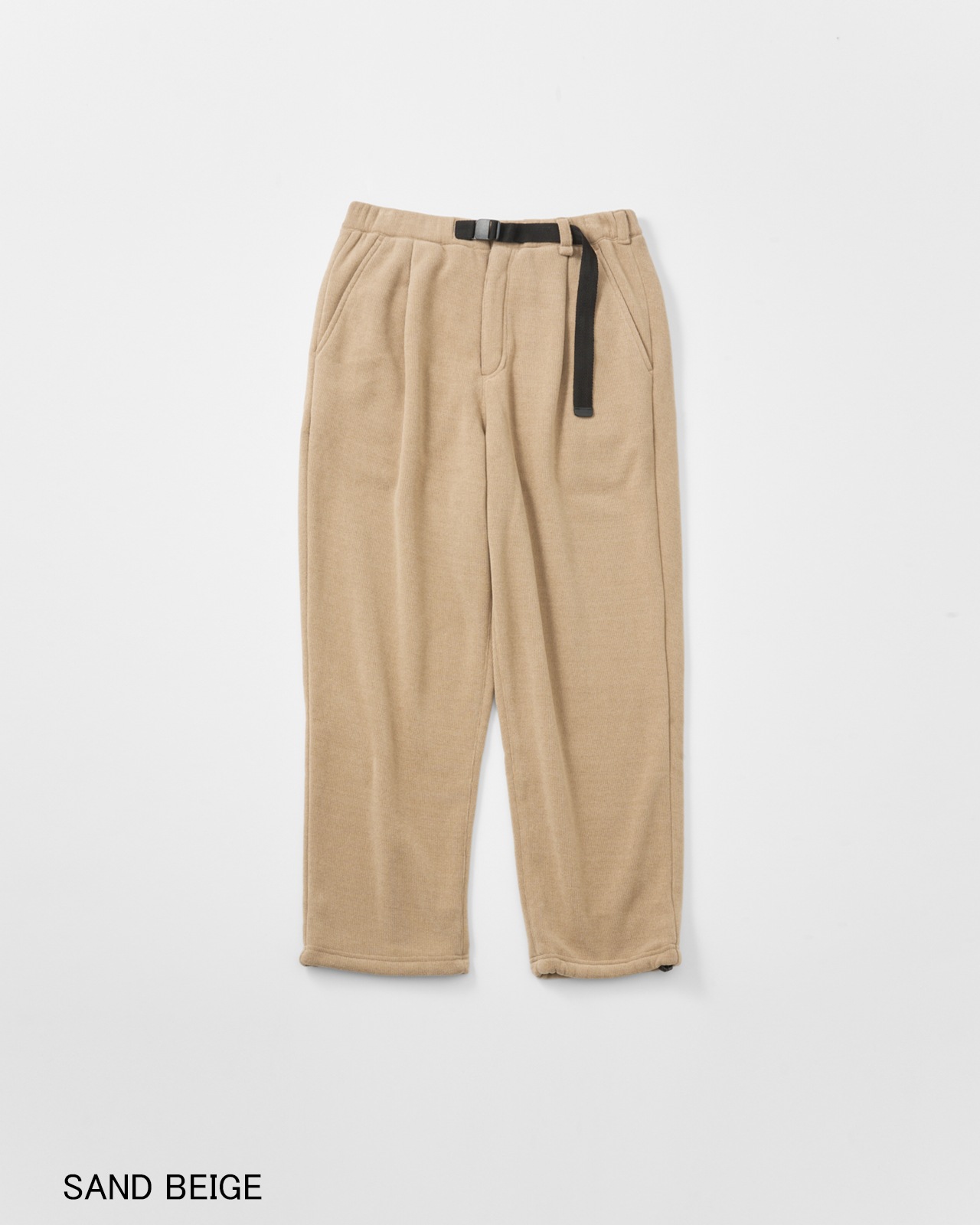 【M's】KNIT FLEECE BELT PANTS/ニットフリースベルトパンツ
