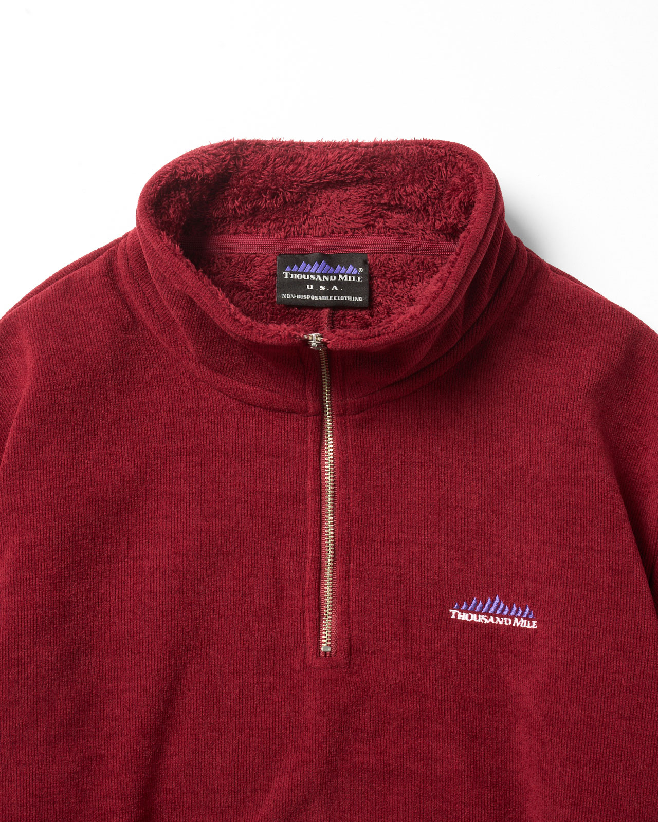 【L's】KNIT FLEECE HALF ZIP OP/ニットフリースハーフジップワンピース