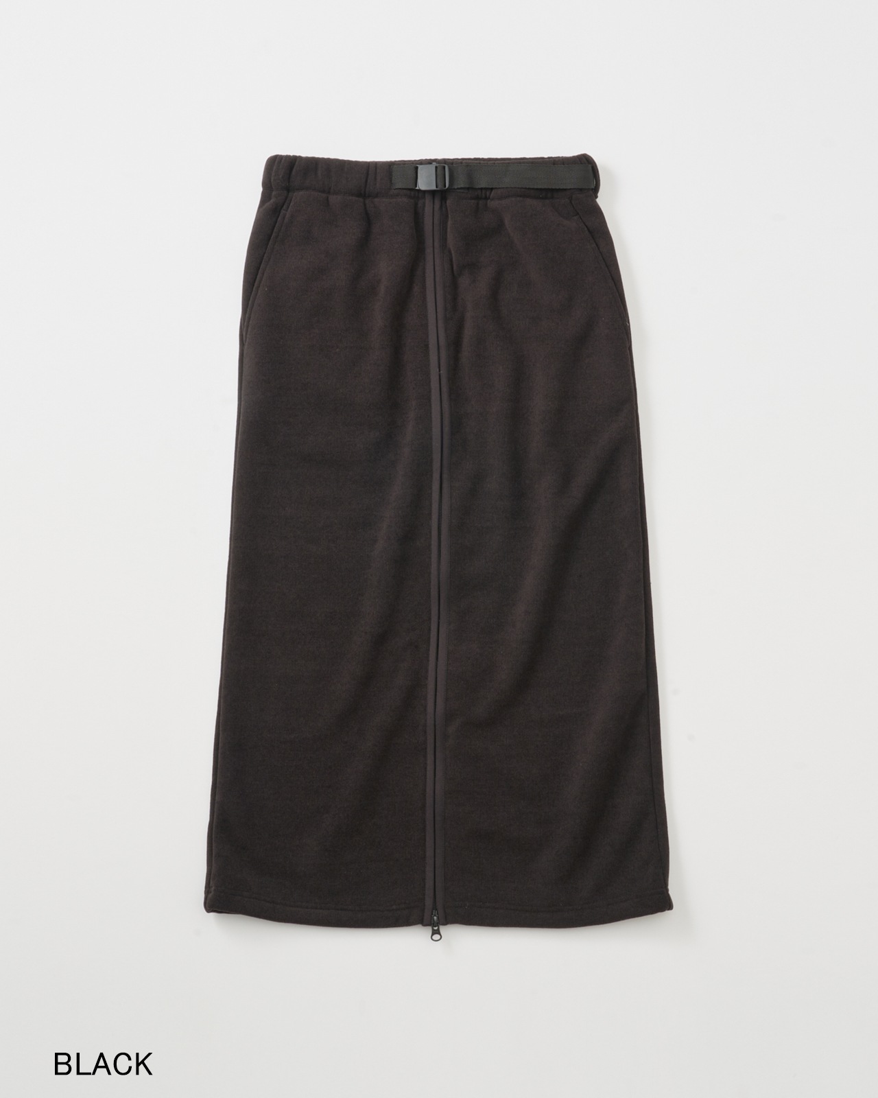 【L's】KNIT FLEECE FRONT ZIP SKIRT/ニットフリースフロントジップスカート