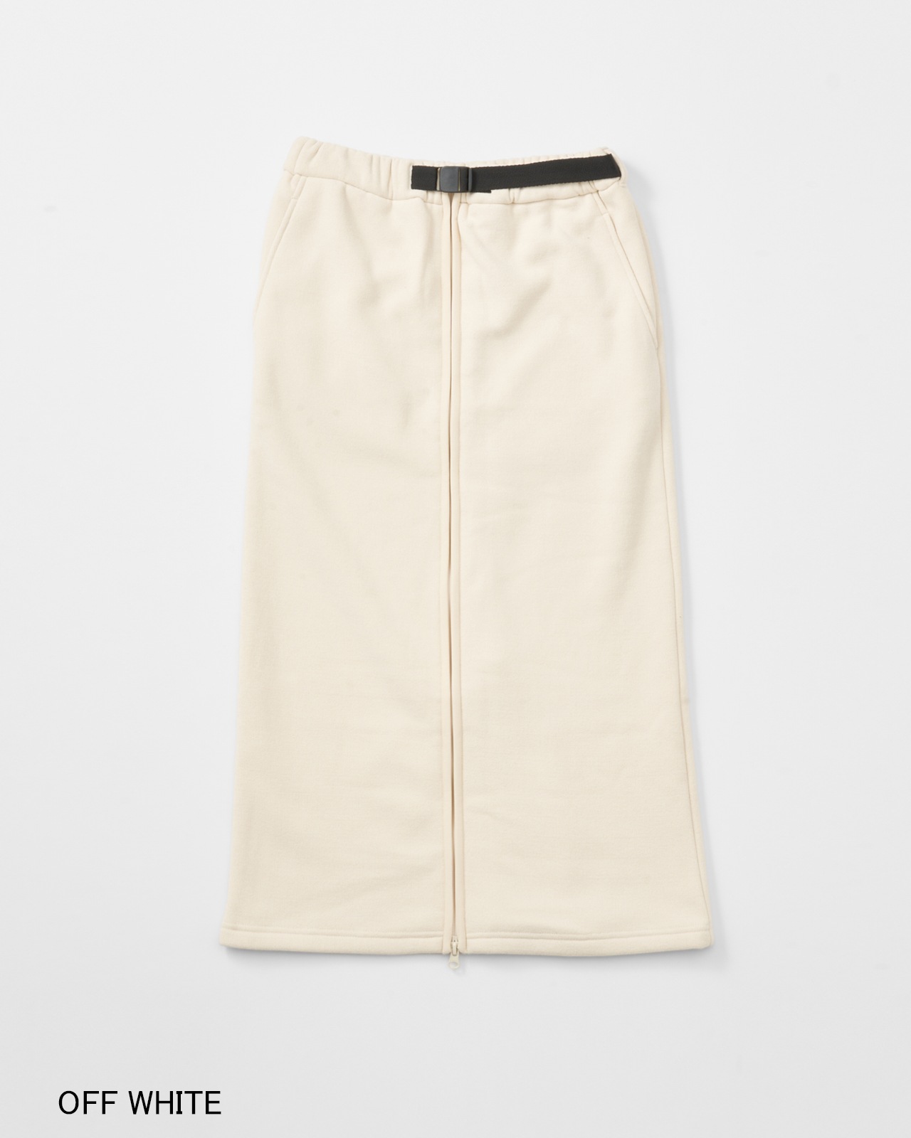 【L's】KNIT FLEECE FRONT ZIP SKIRT/ニットフリースフロントジップスカート