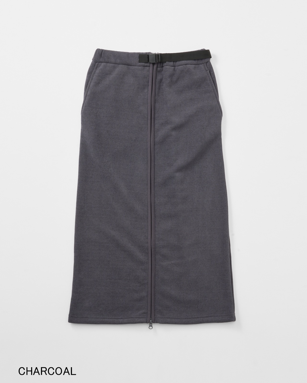 【L's】KNIT FLEECE FRONT ZIP SKIRT/ニットフリースフロントジップスカート