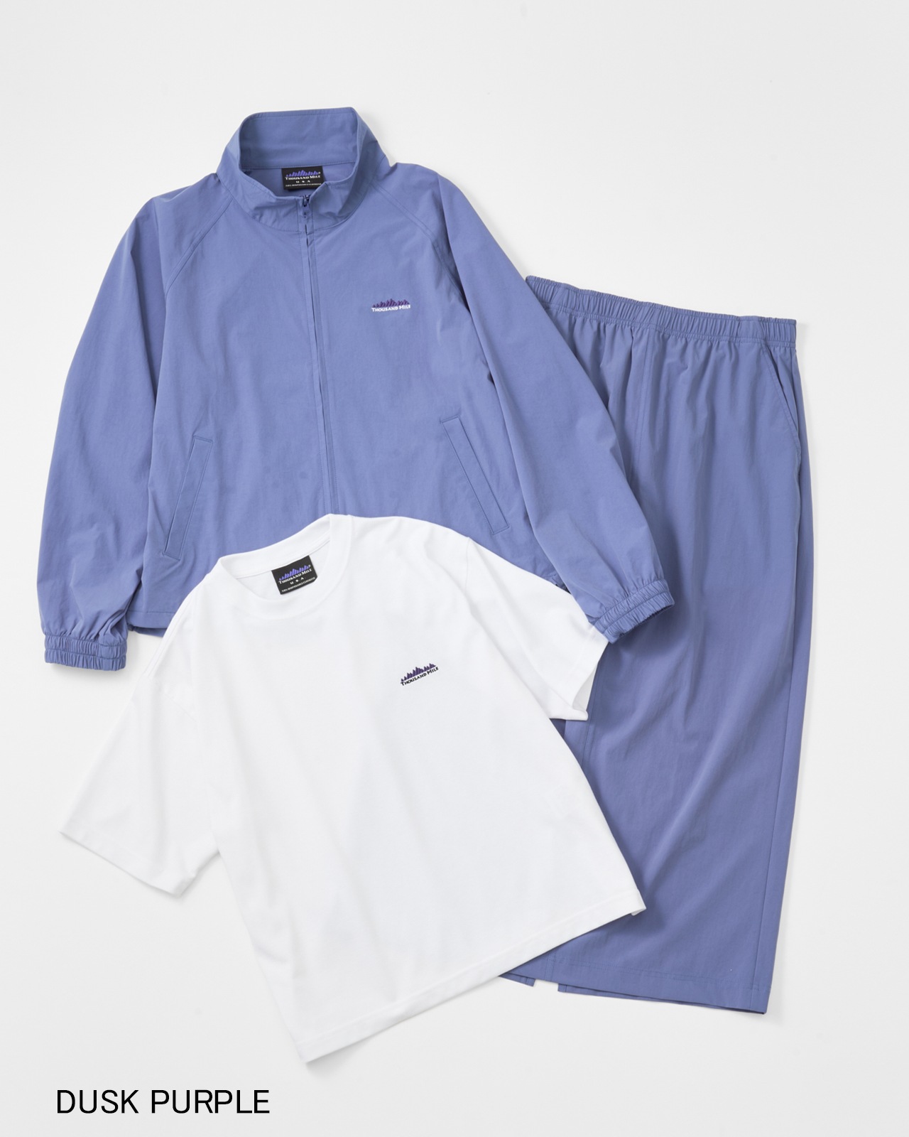 【L's】ZIP BLOUSON＆T-SHIRT＆SKIRT SET UP　NYLON・POLYURETHANE/ジップブルゾン＆スカートセットアップ　ナイロン・ポリウレタン