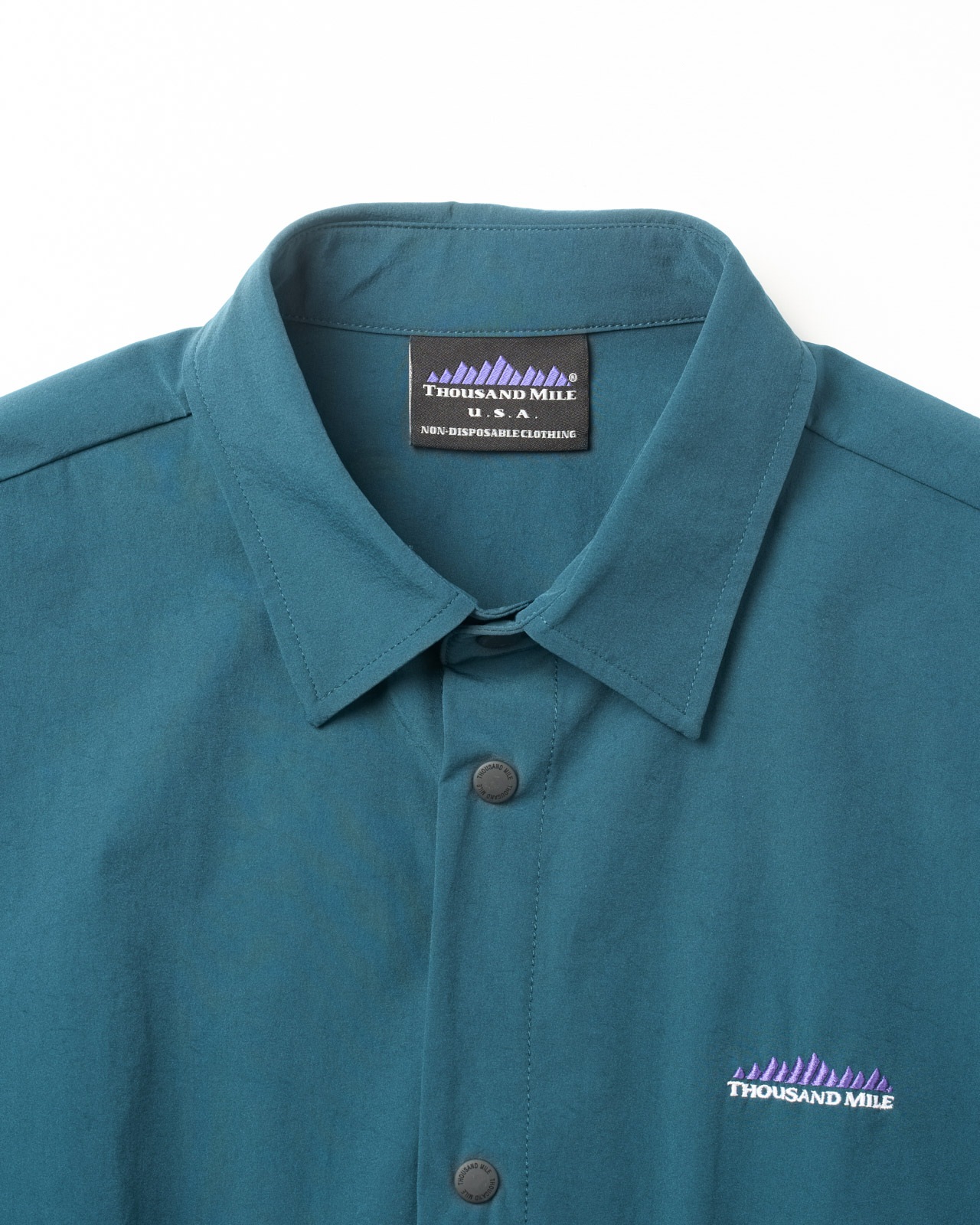 【L's】3/4 SLEEVE SNAP OP NYLON・POLYURETHANE/スリーブスナップワンピース ナイロン・ポリウレタン