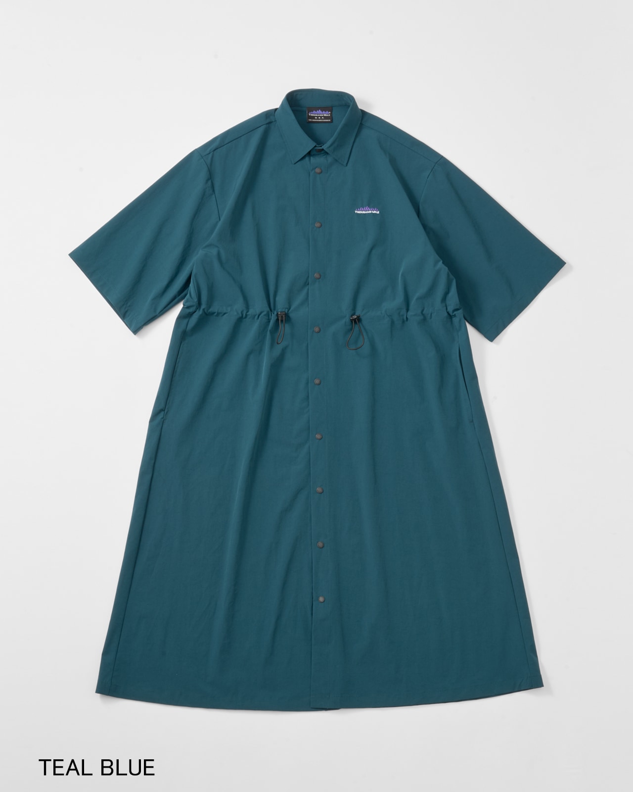 【L's】3/4 SLEEVE SNAP OP NYLON・POLYURETHANE/スリーブスナップワンピース ナイロン・ポリウレタン