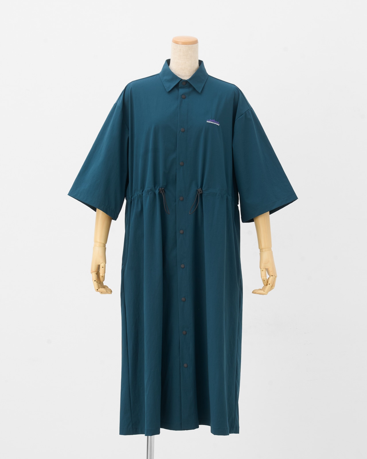 L's】3/4 SLEEVE SNAP OP NYLON・POLYURETHANE/スリーブスナップ