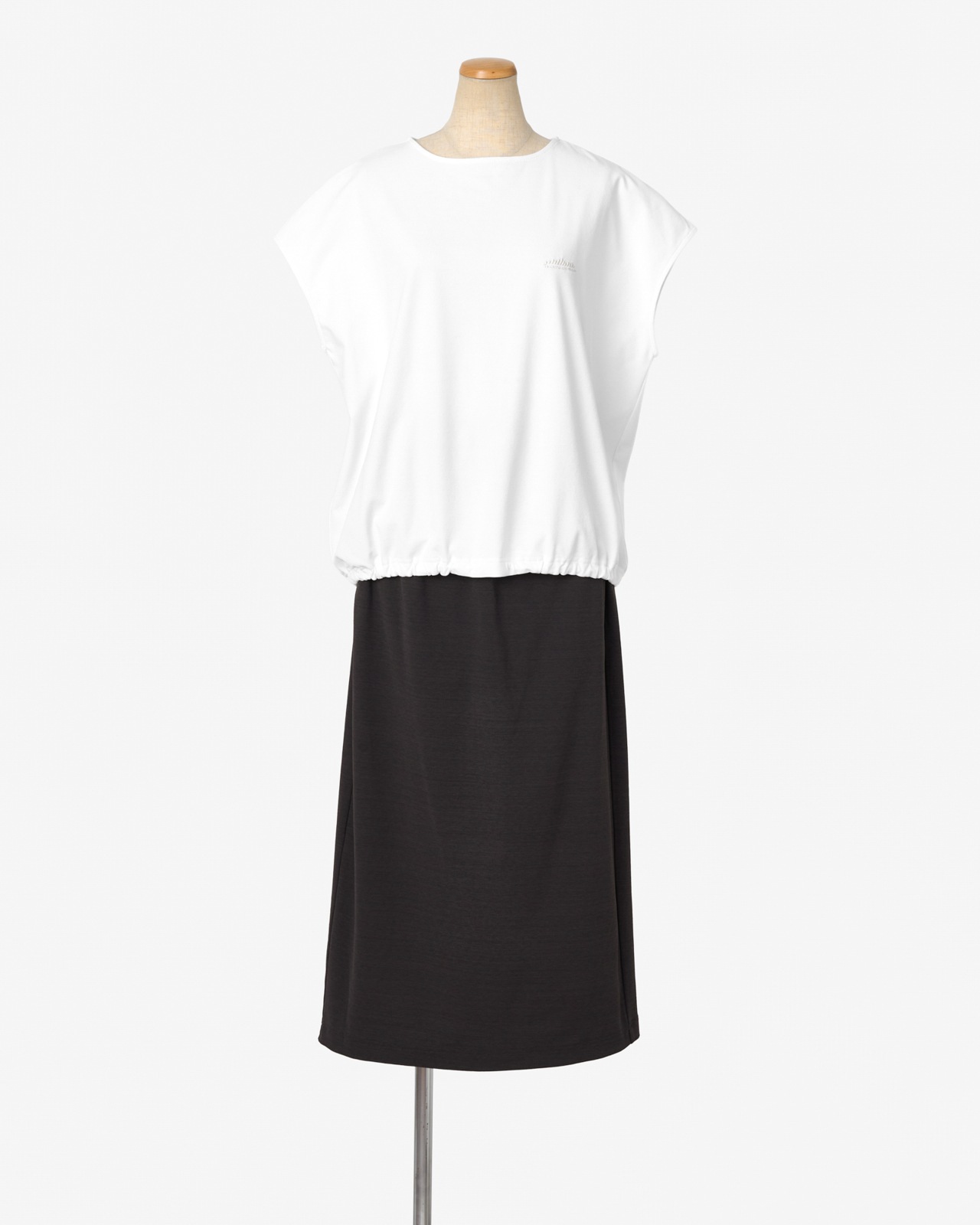【L's】GATHERED HEM T-SHIRT & SKIRT SET LUXELEAF JERSEY/ギャザーヘムTシャツ&スカートセット