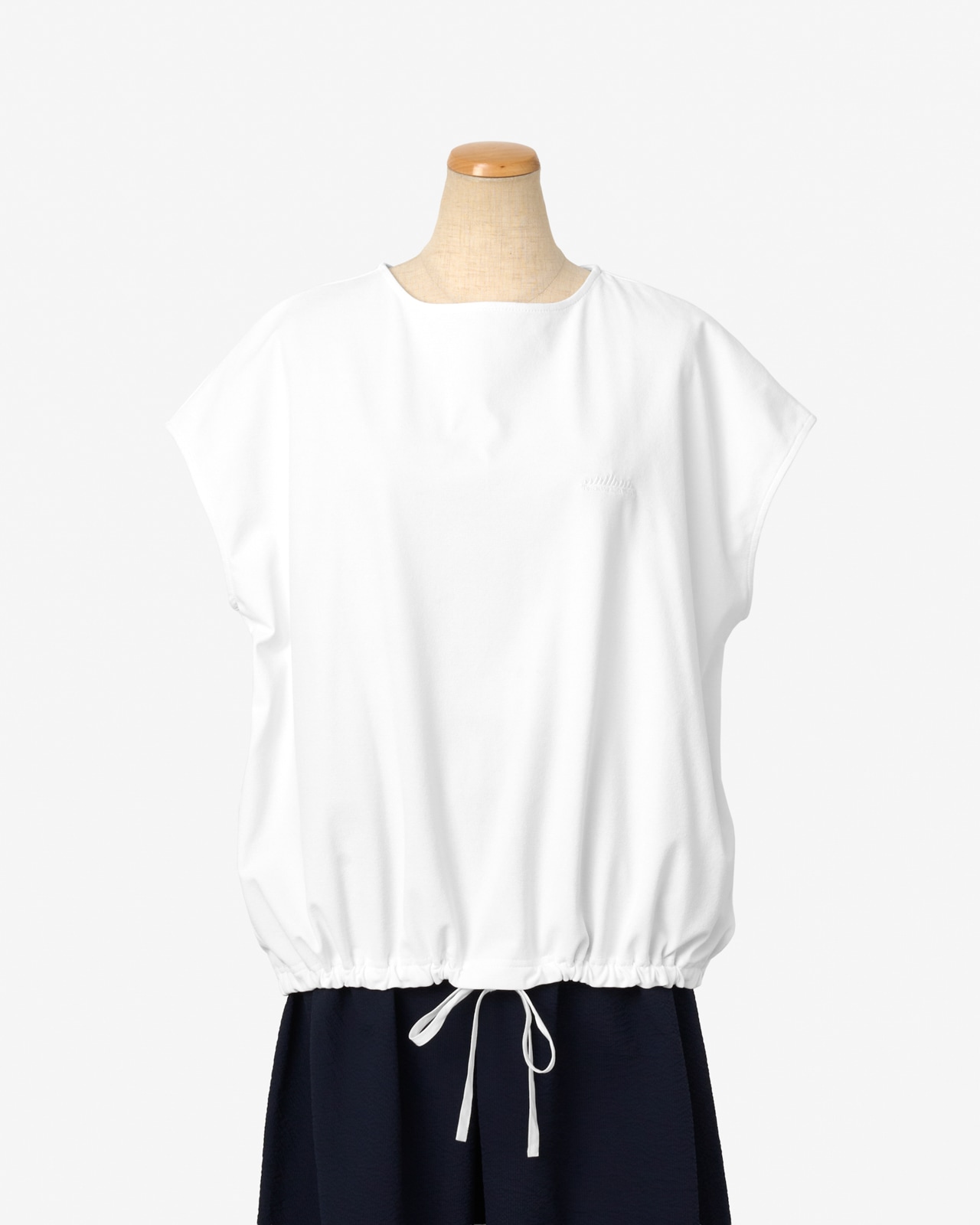 【L's】GATHERED HEM T-SHIRT & SKIRT SET LUXELEAF JERSEY/ギャザーヘムTシャツ&スカートセット