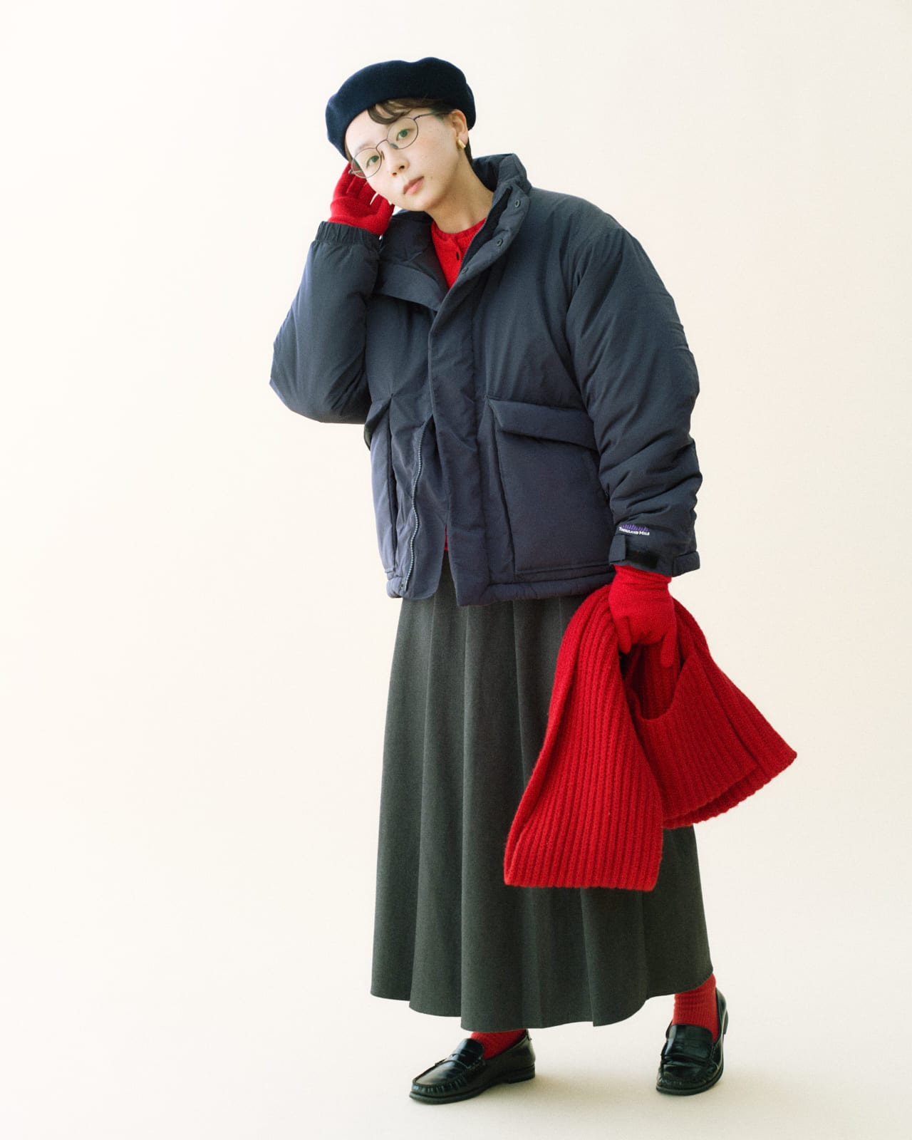 UNISEX】STAND COLLAR PADDED JACKET/スタンドカラーパデット