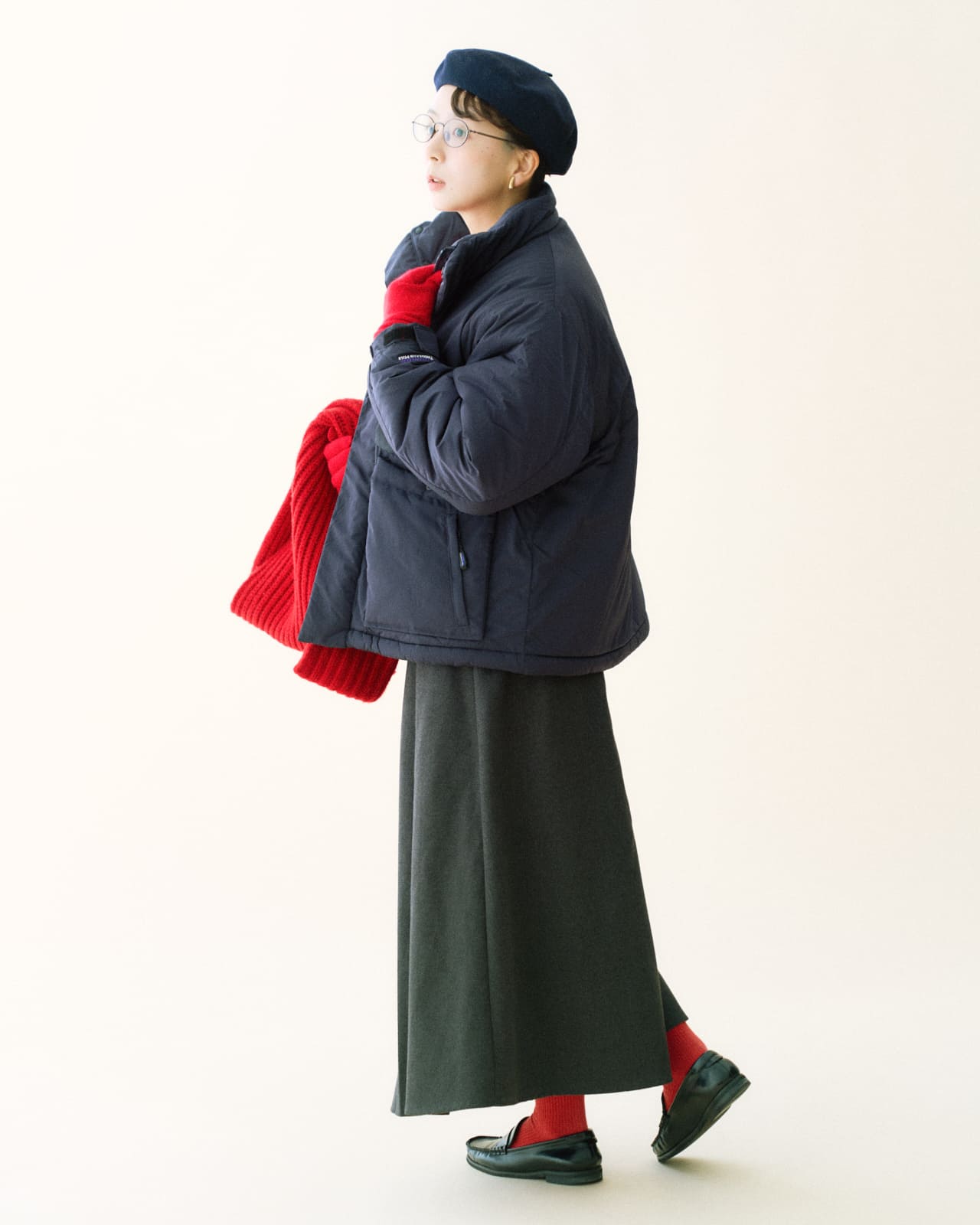 UNISEX】STAND COLLAR PADDED JACKET/スタンドカラーパデット