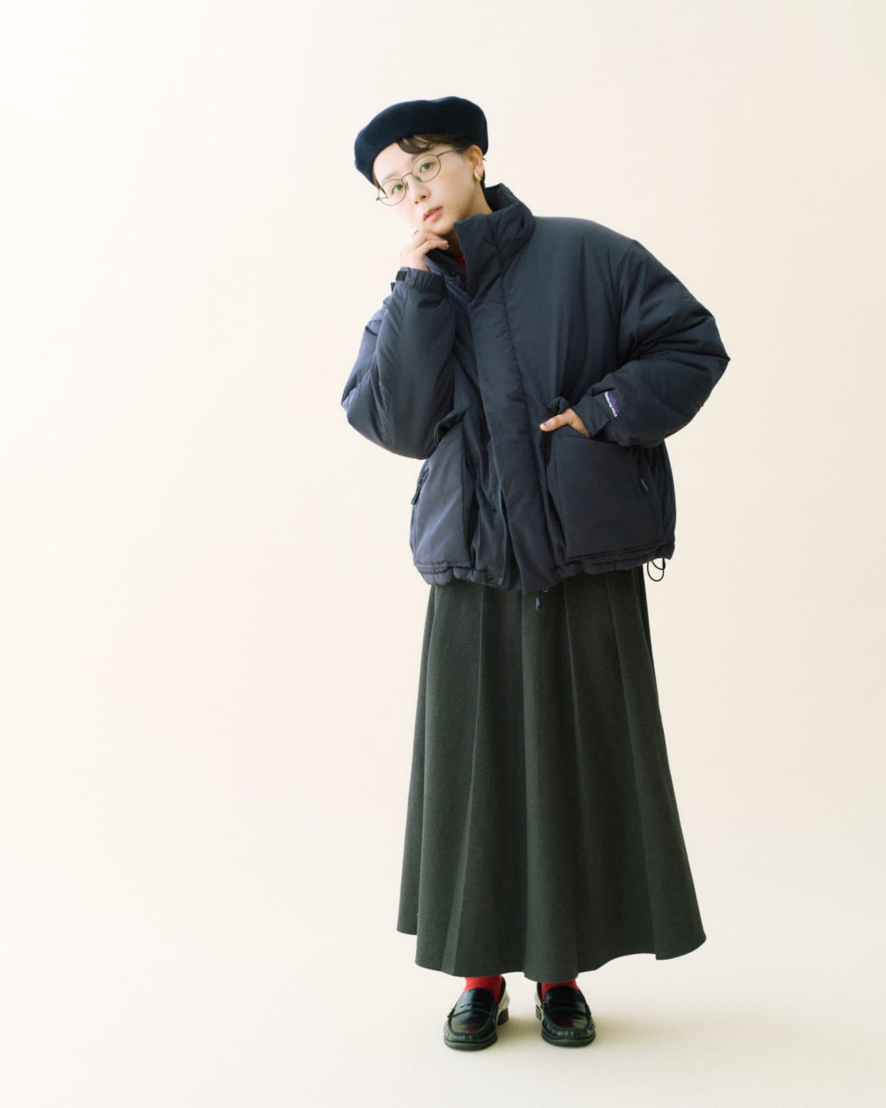 UNISEX】STAND COLLAR PADDED JACKET/スタンドカラーパデット