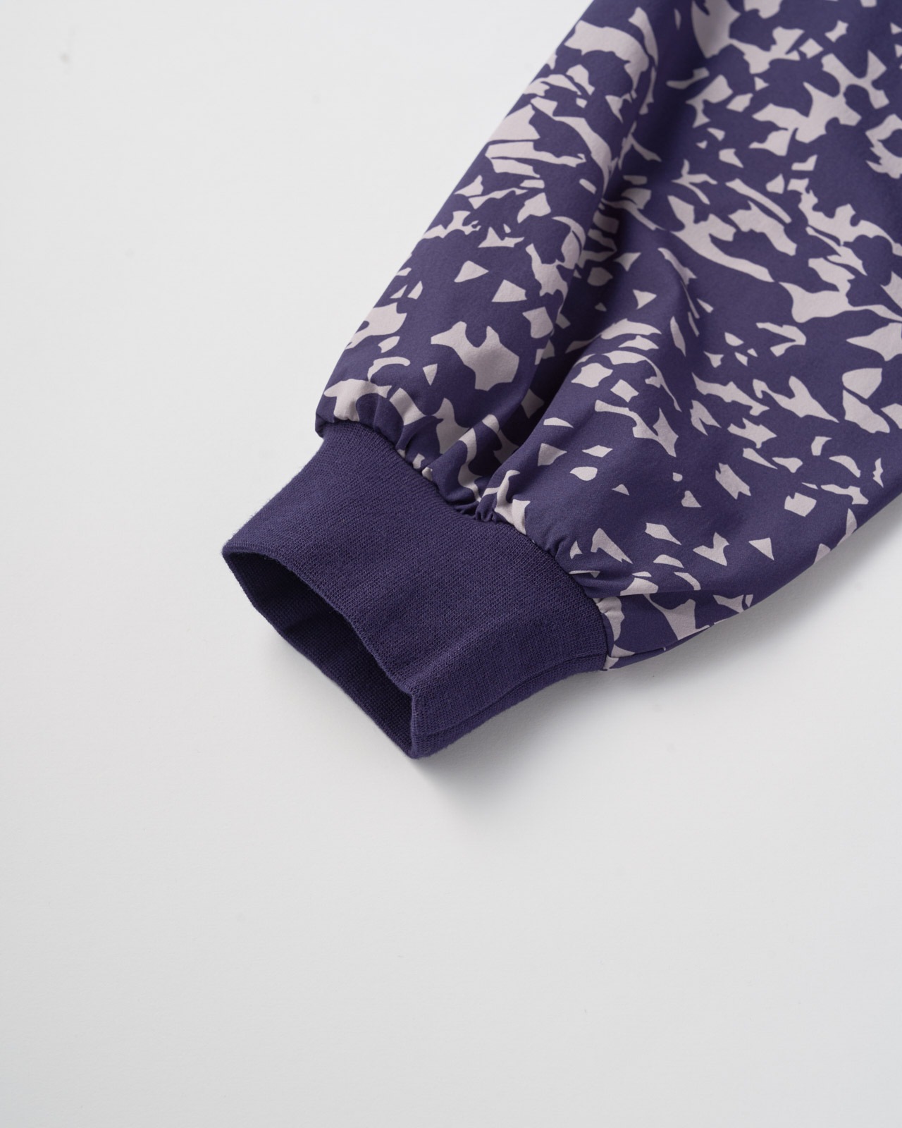 【L's】LONG SLEEVE OP (PRINT)NYLON・POLYURETHANE/ロングスリーブワンピース プリント ナイロン・ポリウレタン