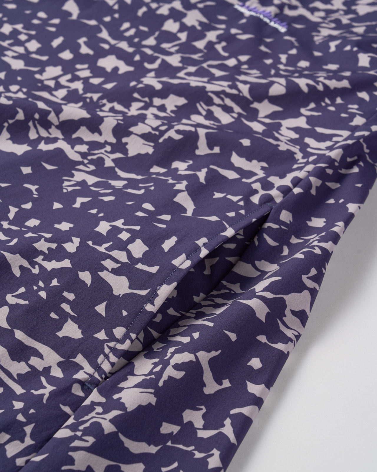 【L's】LONG SLEEVE OP (PRINT)NYLON・POLYURETHANE/ロングスリーブワンピース プリント ナイロン・ポリウレタン