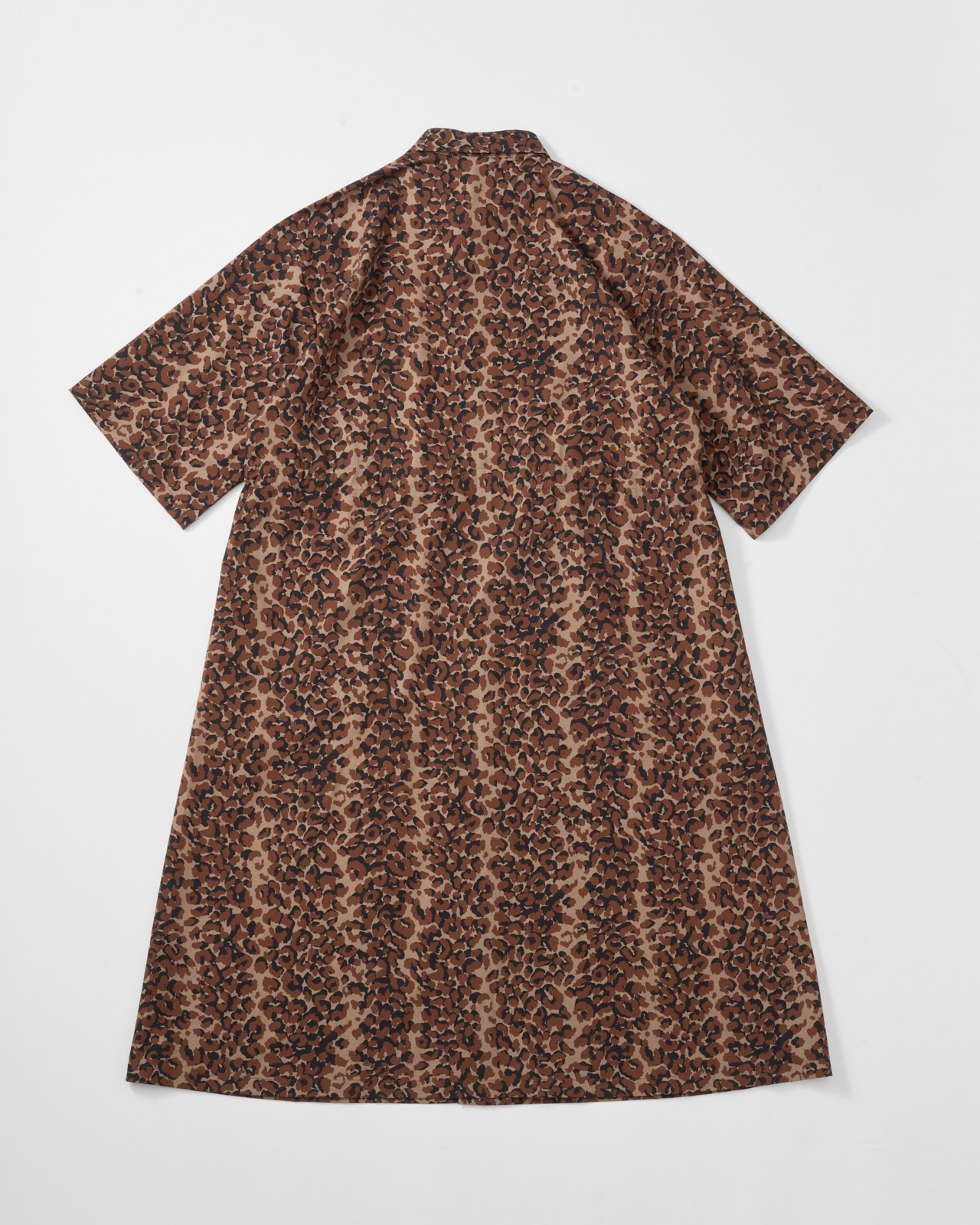 【L's】3/4 SLEEVE SNAP OP (PRINT)NYLON・POLYURETHANE/スリーブスナップワンピースプリント ナイロン・ポリウレタン