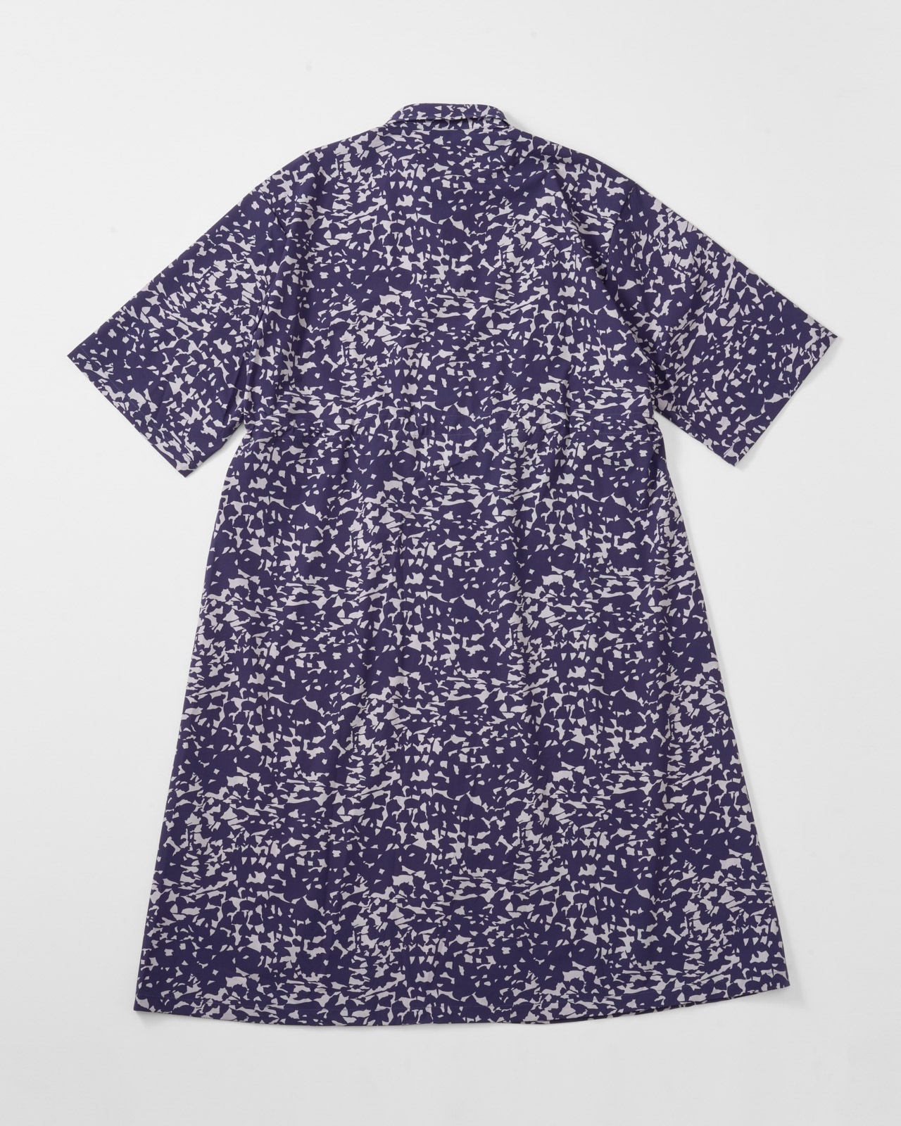 【L's】3/4 SLEEVE SNAP OP (PRINT)NYLON・POLYURETHANE/スリーブスナップワンピースプリント ナイロン・ポリウレタン