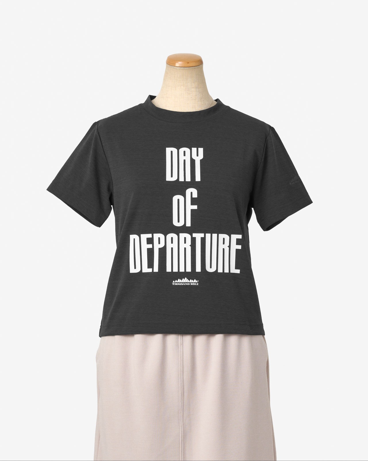 【L's】SHORT SLEEVE COMPACT PRINT T-SHIRT DEPARTURE LUXELEAF JERSEY/ショートスリーブコンパクトプリントTシャツ
