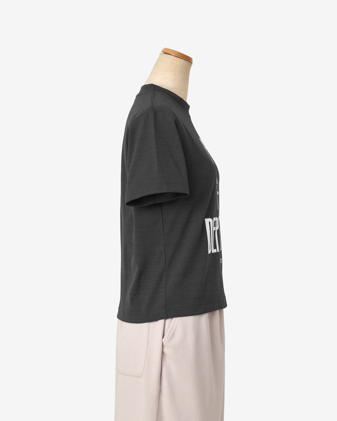 【L's】SHORT SLEEVE COMPACT PRINT T-SHIRT DEPARTURE LUXELEAF JERSEY/ショートスリーブコンパクトプリントTシャツ
