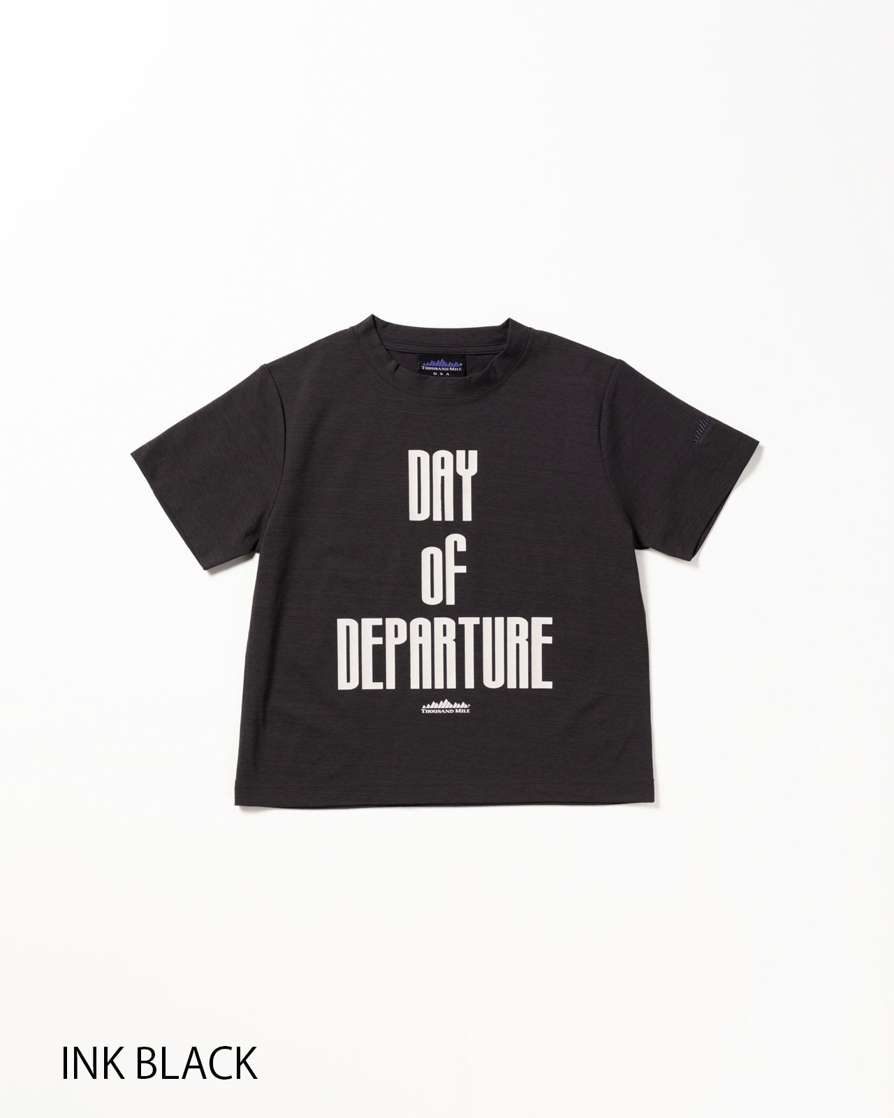 【L's】SHORT SLEEVE COMPACT PRINT T-SHIRT DEPARTURE LUXELEAF JERSEY/ショートスリーブコンパクトプリントTシャツ