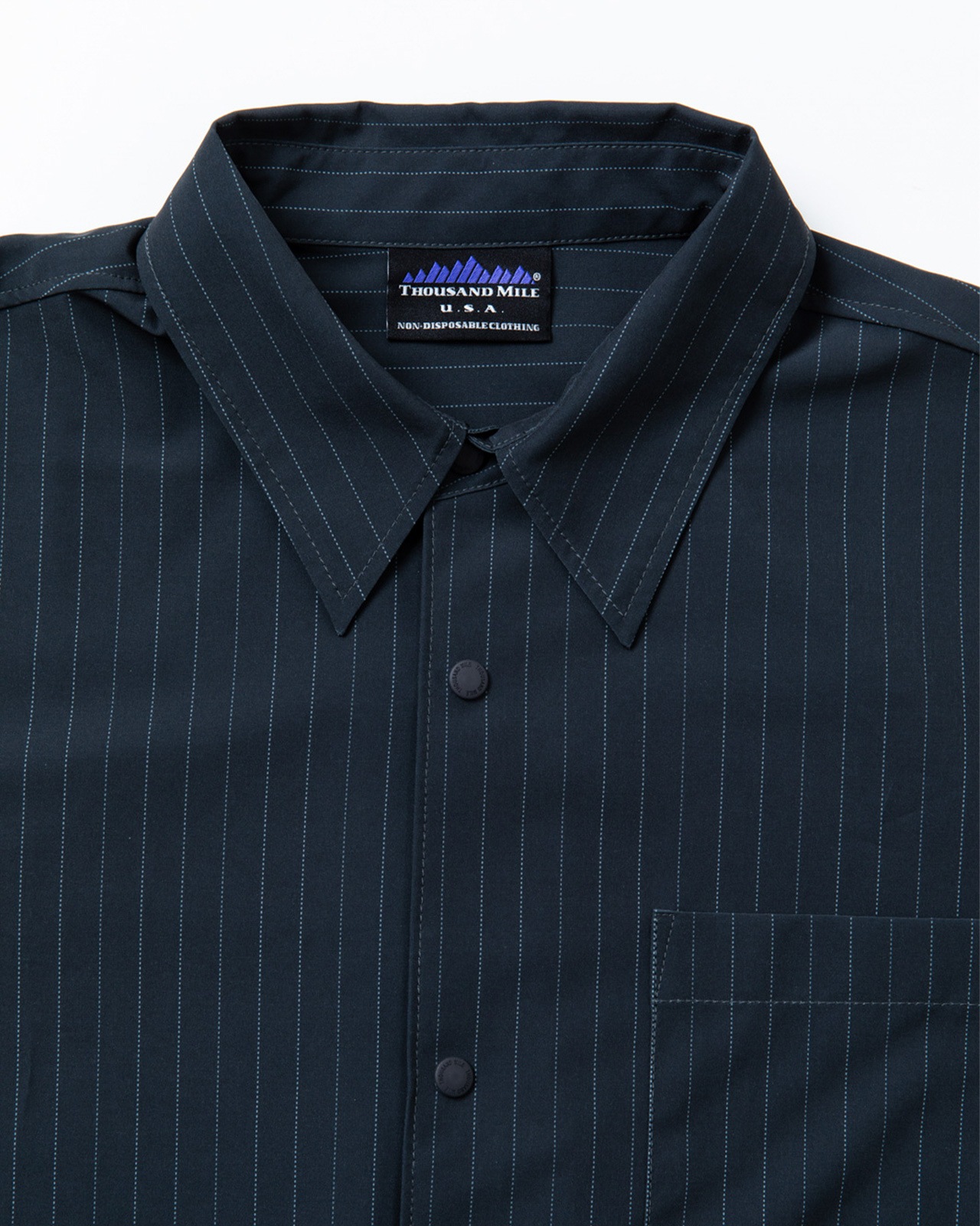 【M's】SHORT SLEEVE SHIRT T/PU(PRINT)/ショートスリーブシャツ ストライププリント