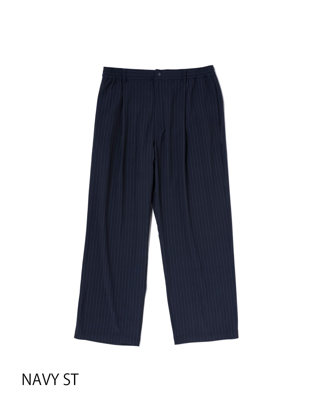 【M's】TUCK LONG PANTS T/PU(PRINT)/タックロングパンツ ストライププリント