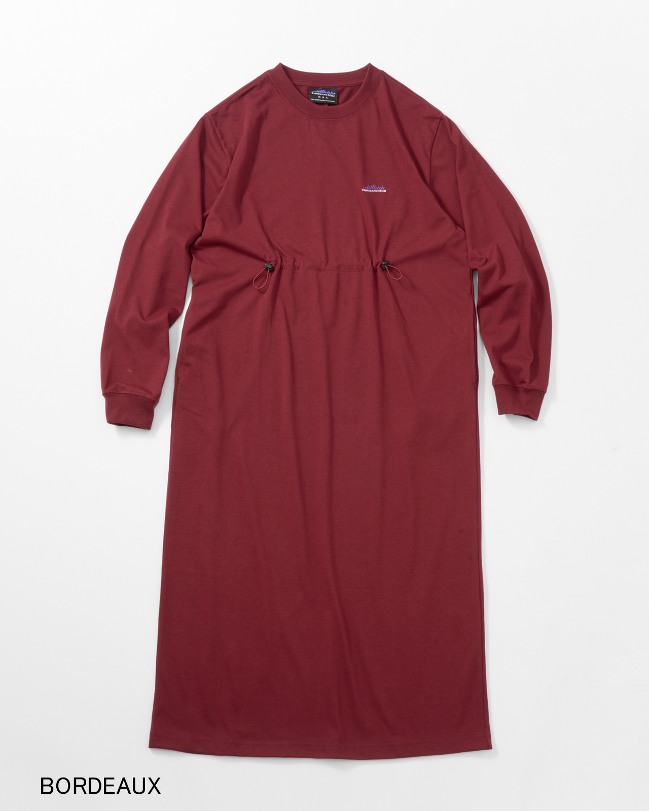 【L's】LONG SLEEVE DRAWCORD OP/ロングスリーブドローコードワンピース