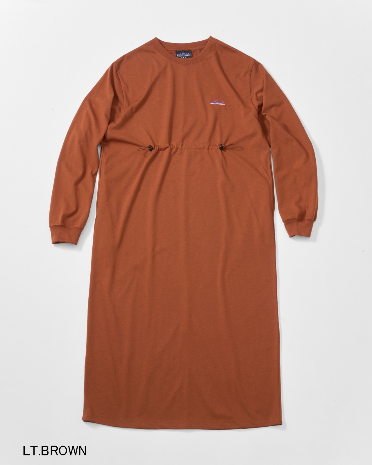 【L's】LONG SLEEVE DRAWCORD OP/ロングスリーブドローコードワンピース