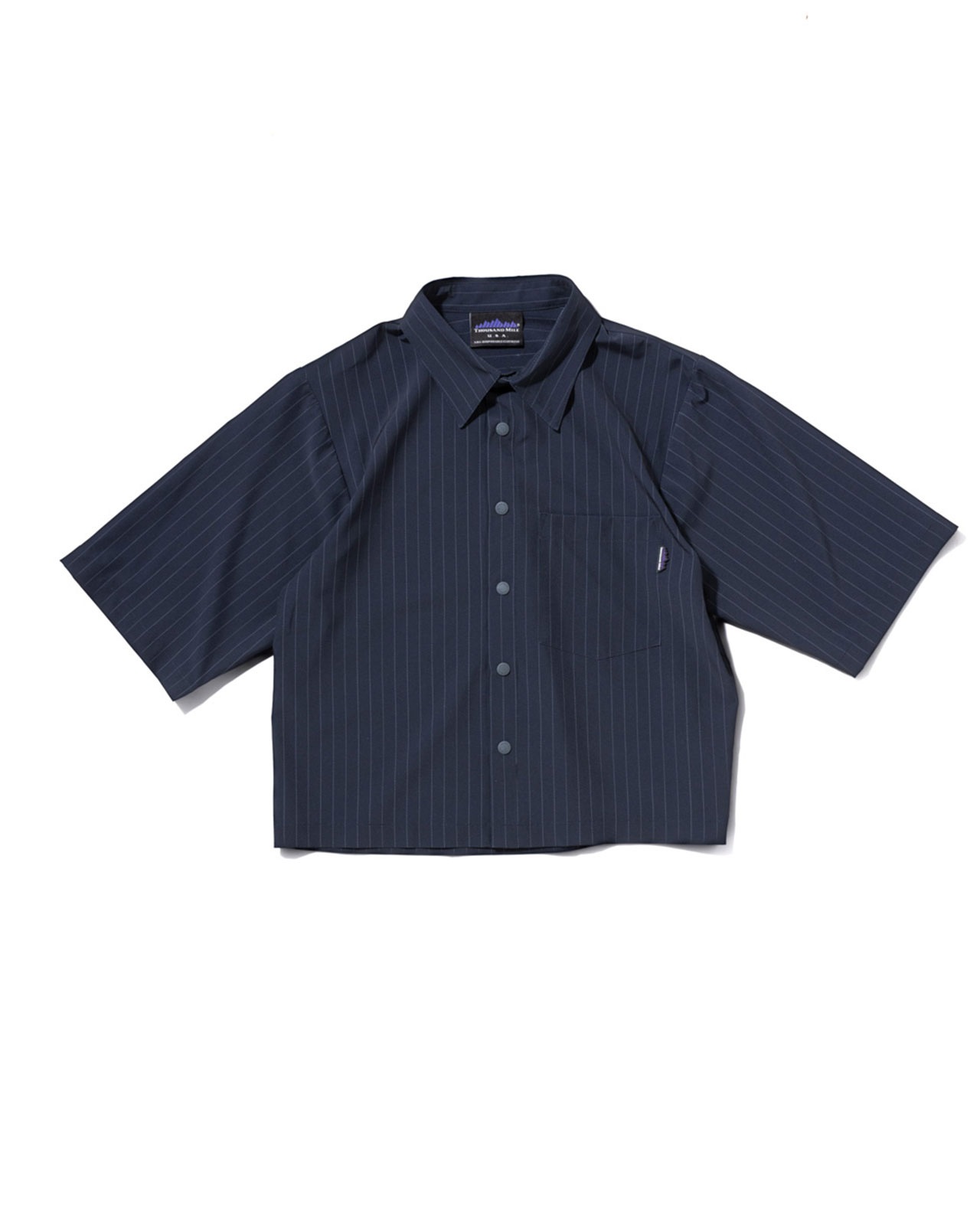 【L's】SHORT SLEEVE SHIRT & LONG PANTS SET T/PU(PRINT)/ショートスリーブシャツ＆ロングパンツ セット ストライププリント