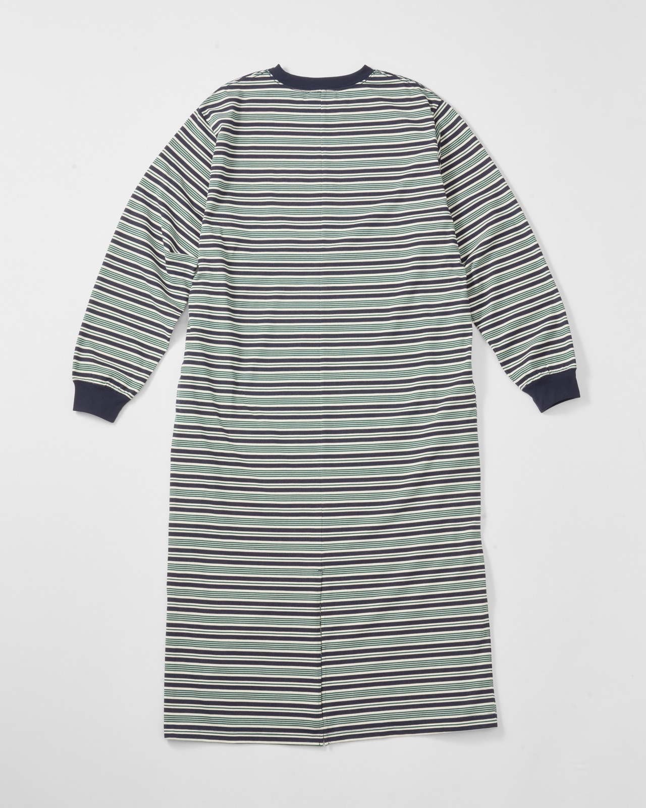 【L's】LONG SLEEVE DRAWCORD OP BORDER/ロングスリーブドローコードワンピースボーダー