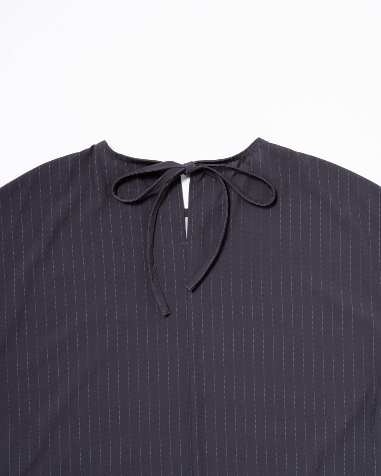 【L's】FRENCH SLEEVE OP T/PU(PRINT)/フレンチスリーブワンピース ストライププリント