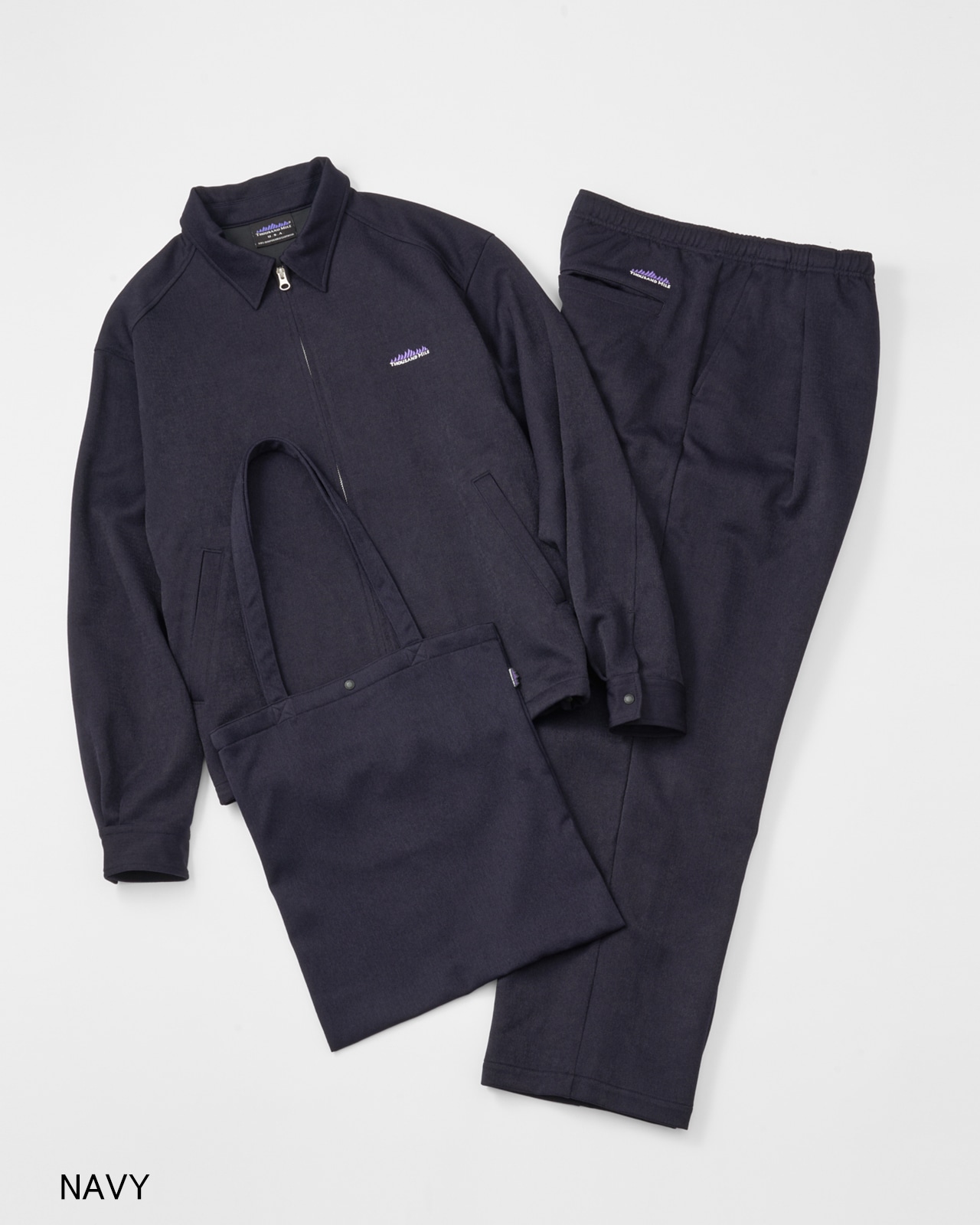 M's】ZIP BLOUSON＆PANTS＆BAG SET UP WOOL LIKE/ジップブルゾン