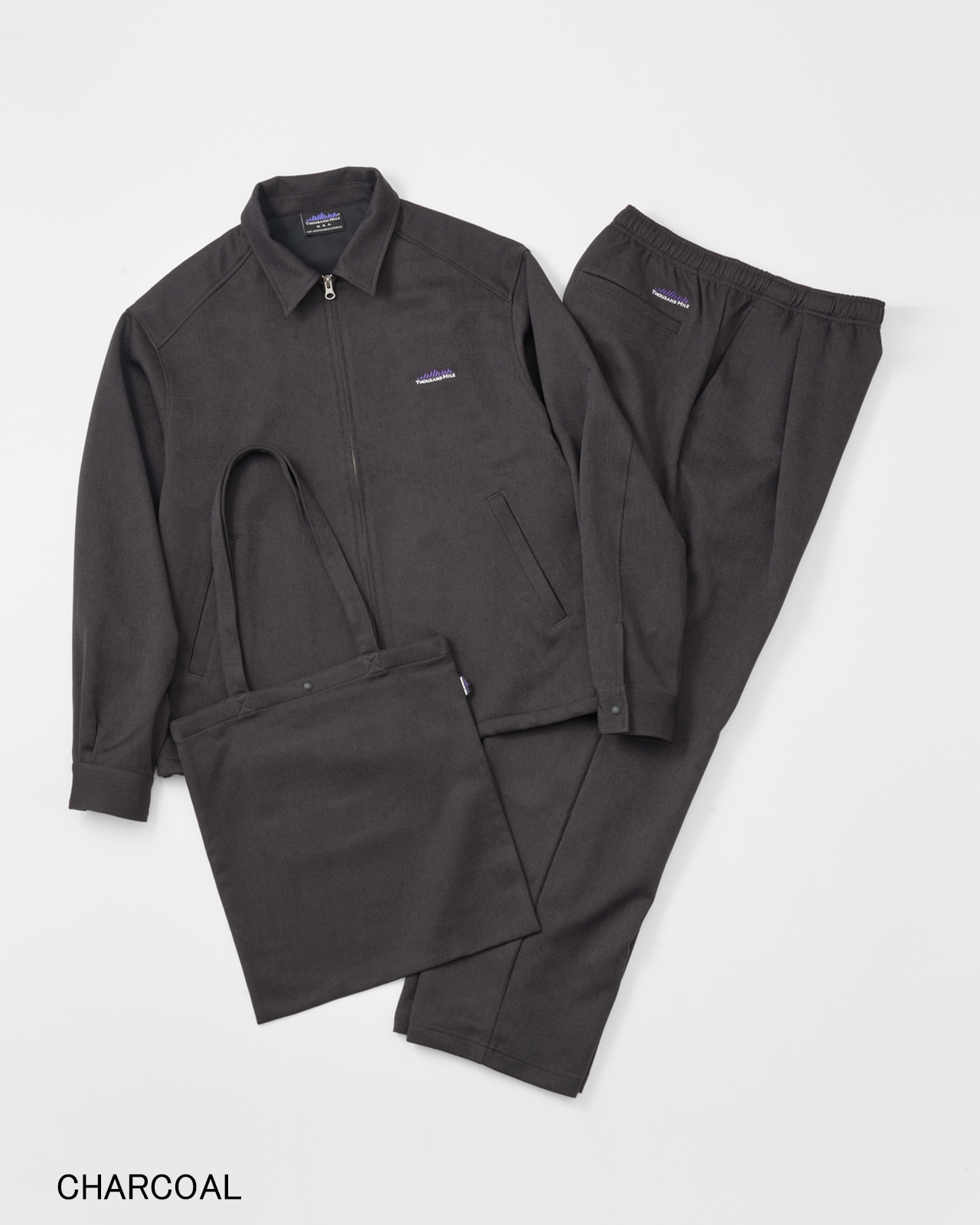 M's】ZIP BLOUSON＆PANTS＆BAG SET UP WOOL LIKE/ジップブルゾン