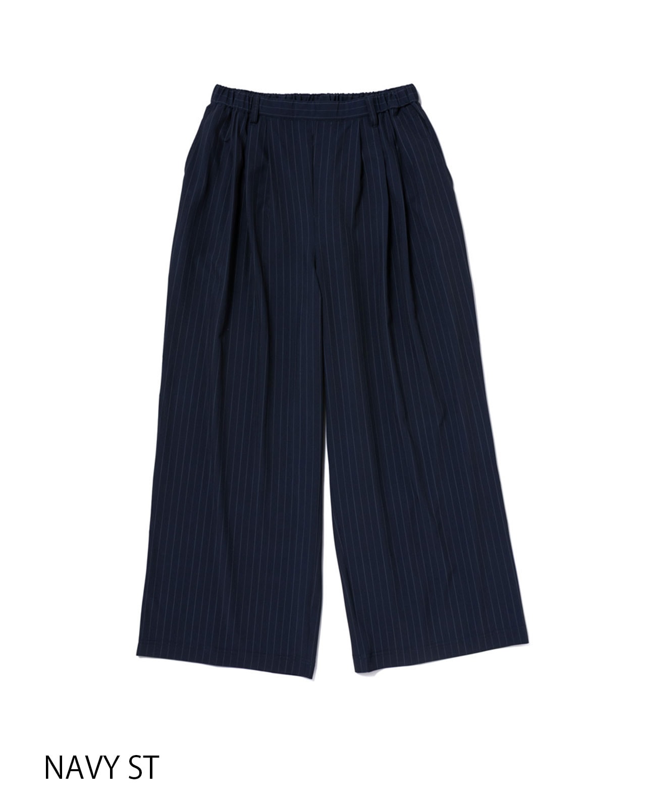 L's】LONG WIDE PANTS T/PU(PRINT)/ロングワイドパンツ ストライプ