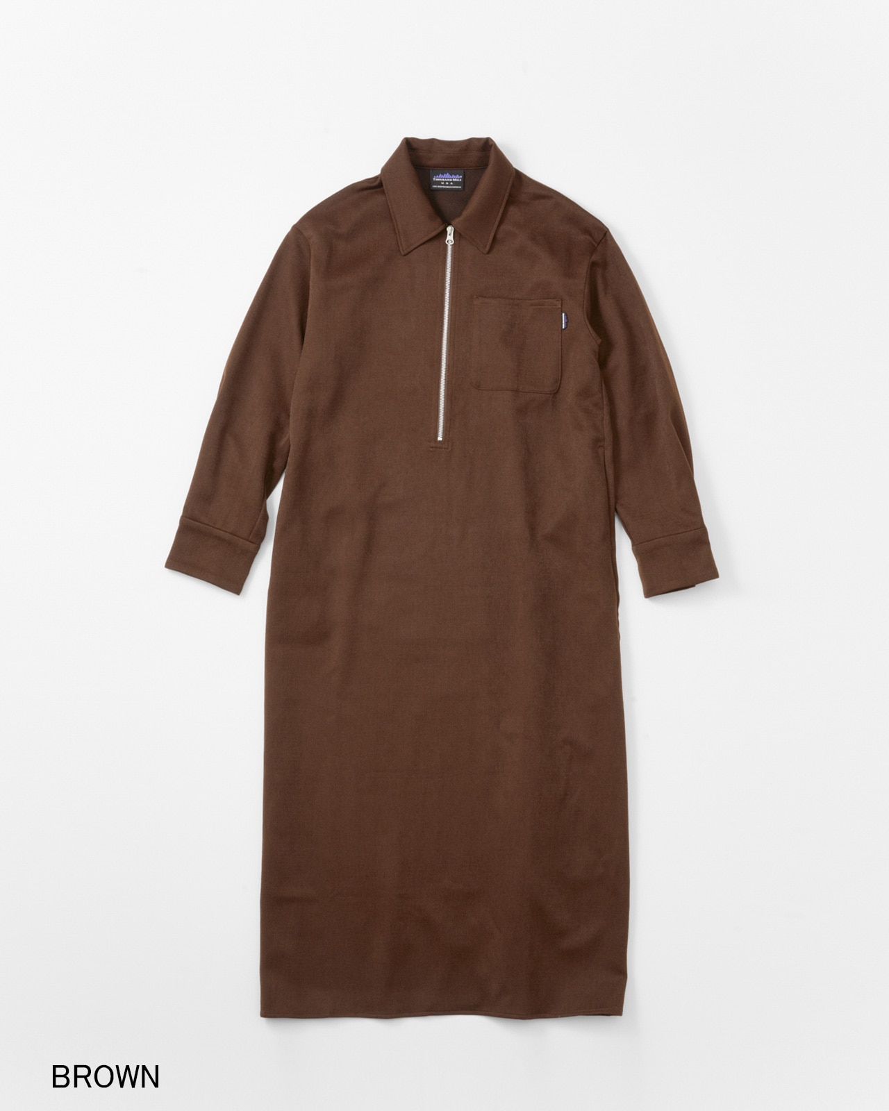 CPG＊ハーフジップワンピース 防汚加工ハーフジップワンピース(90cm 黒): キッズ - ナルミヤ