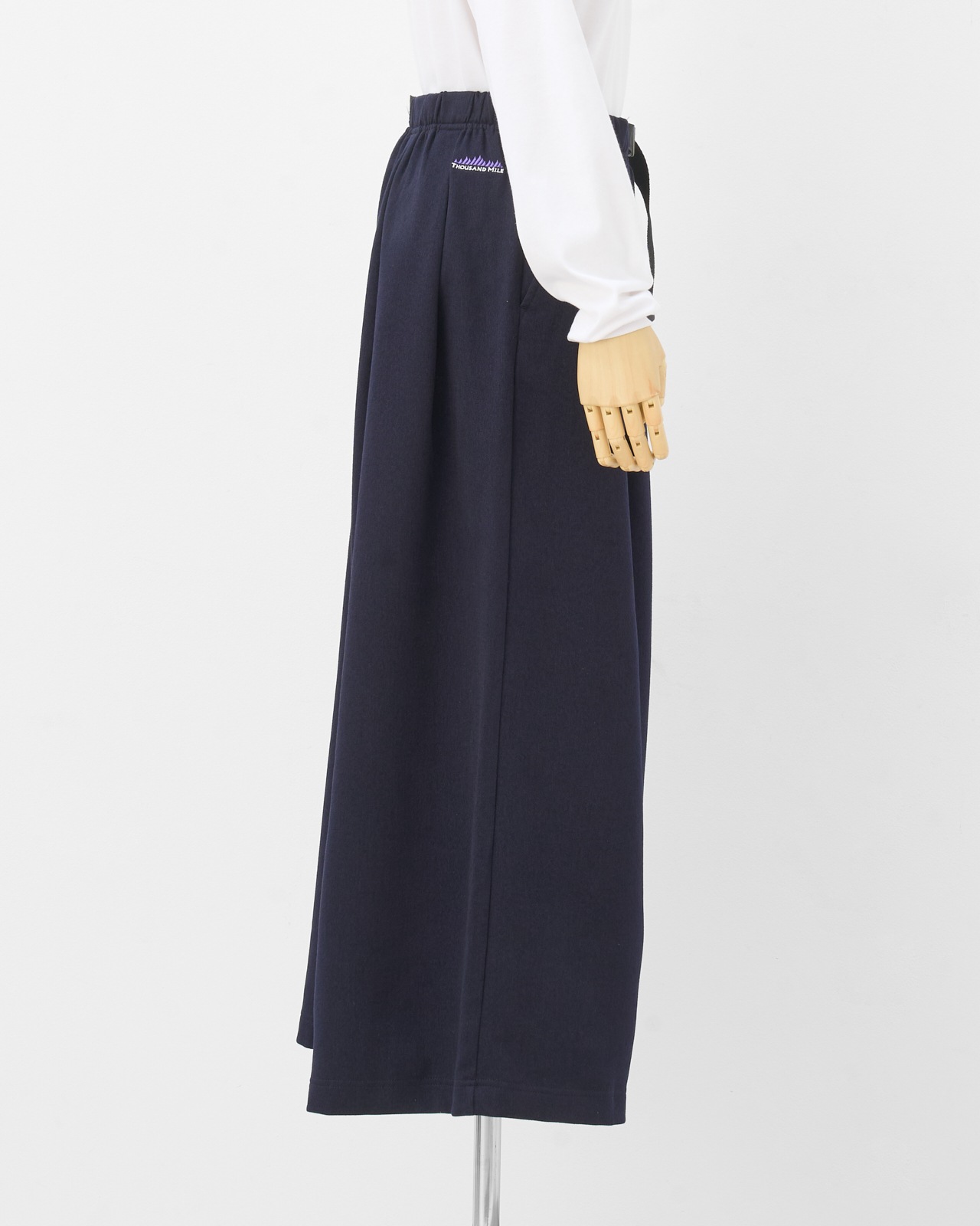 【L's】WAVE ADJUST WIDE PANTS　WOOL LIKE/ウェーブアジャストワイドパンツウールライク