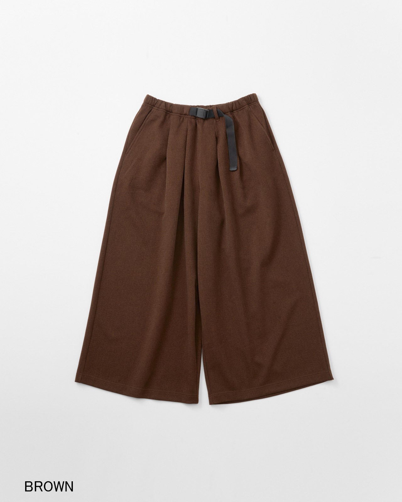 【L's】WAVE ADJUST WIDE PANTS　WOOL LIKE/ウェーブアジャストワイドパンツウールライク