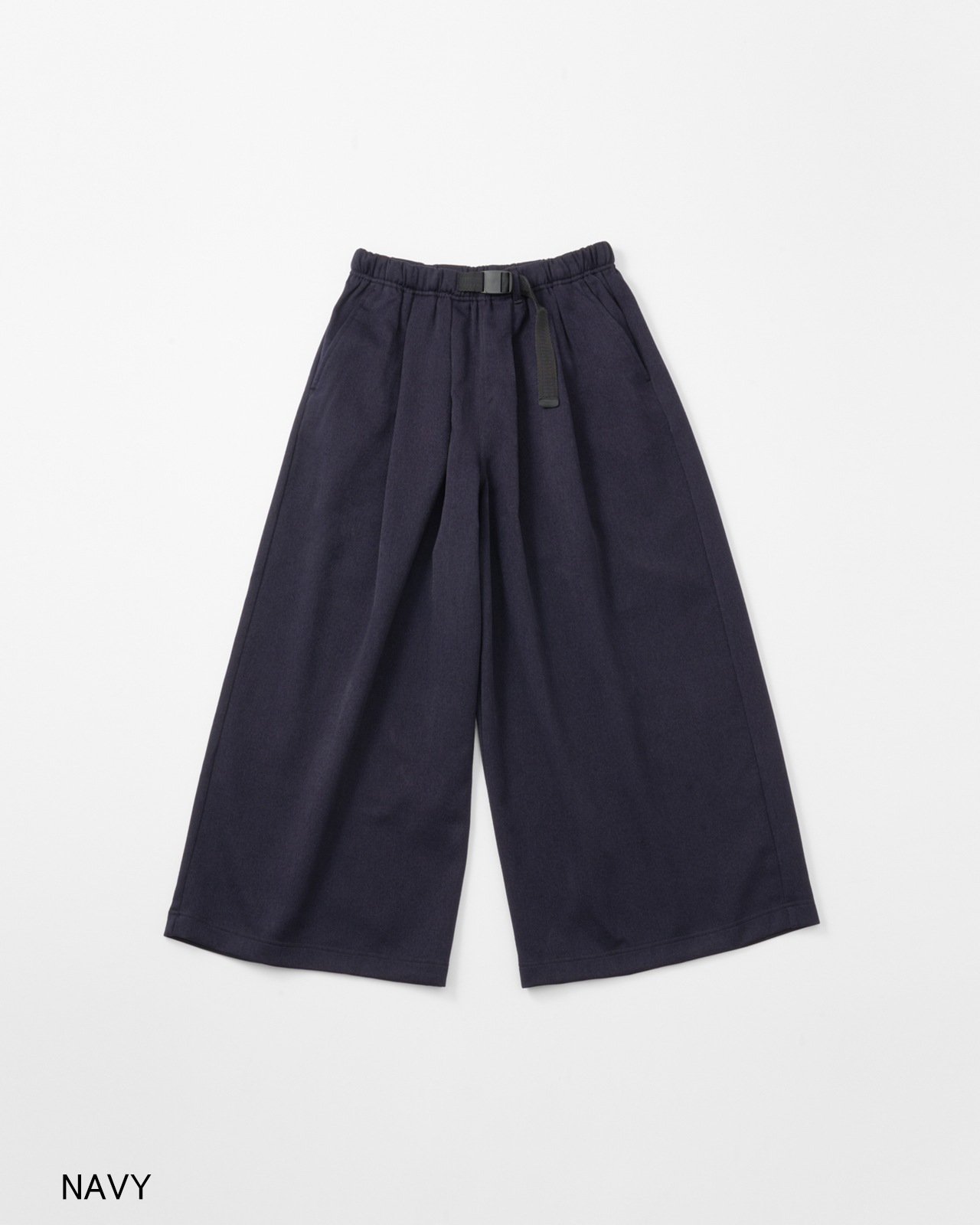 【L's】WAVE ADJUST WIDE PANTS　WOOL LIKE/ウェーブアジャストワイドパンツウールライク