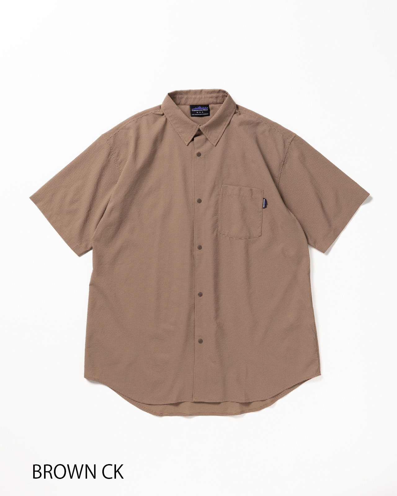 [M's]SHORT SLEEVE SHIRT HIGH AIR PERMEABILITY CHECK/ショートスリーブシャツ